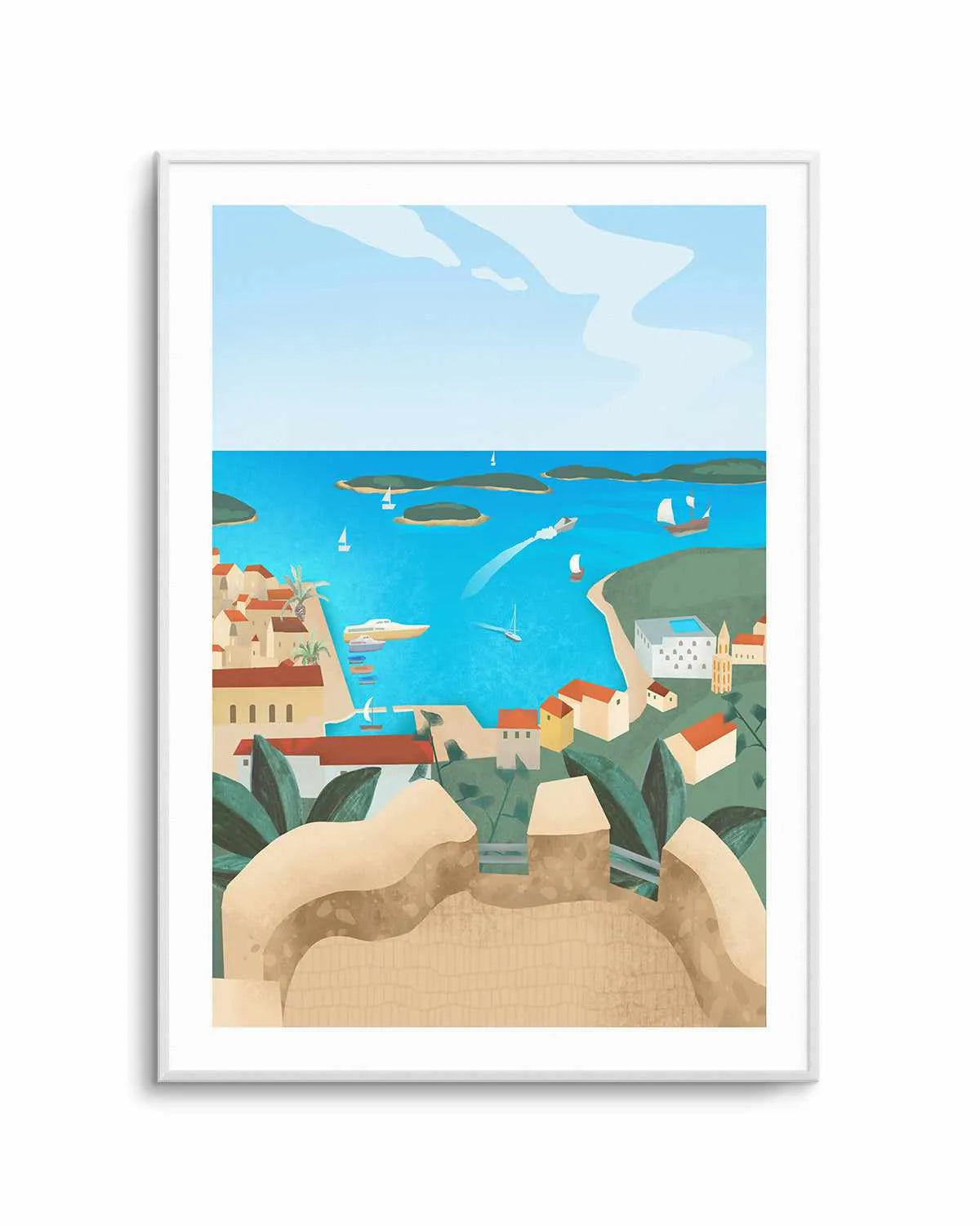 Hvar Island by Petra Lizde Art Print from Olive et Oriel where you can shop wallpaper and artworks online