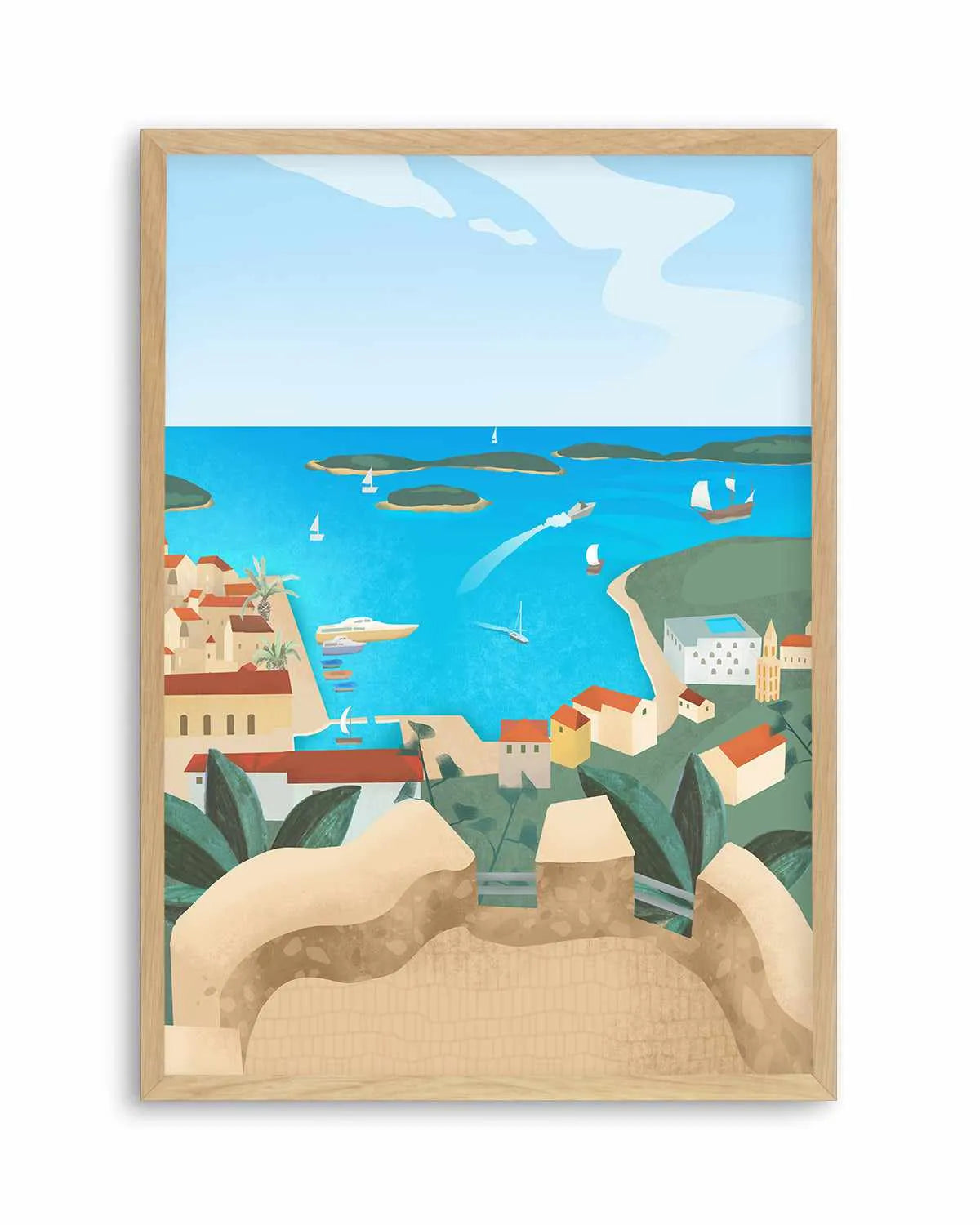 Hvar Island by Petra Lizde Art Print from Olive et Oriel where you can shop wallpaper and artworks online