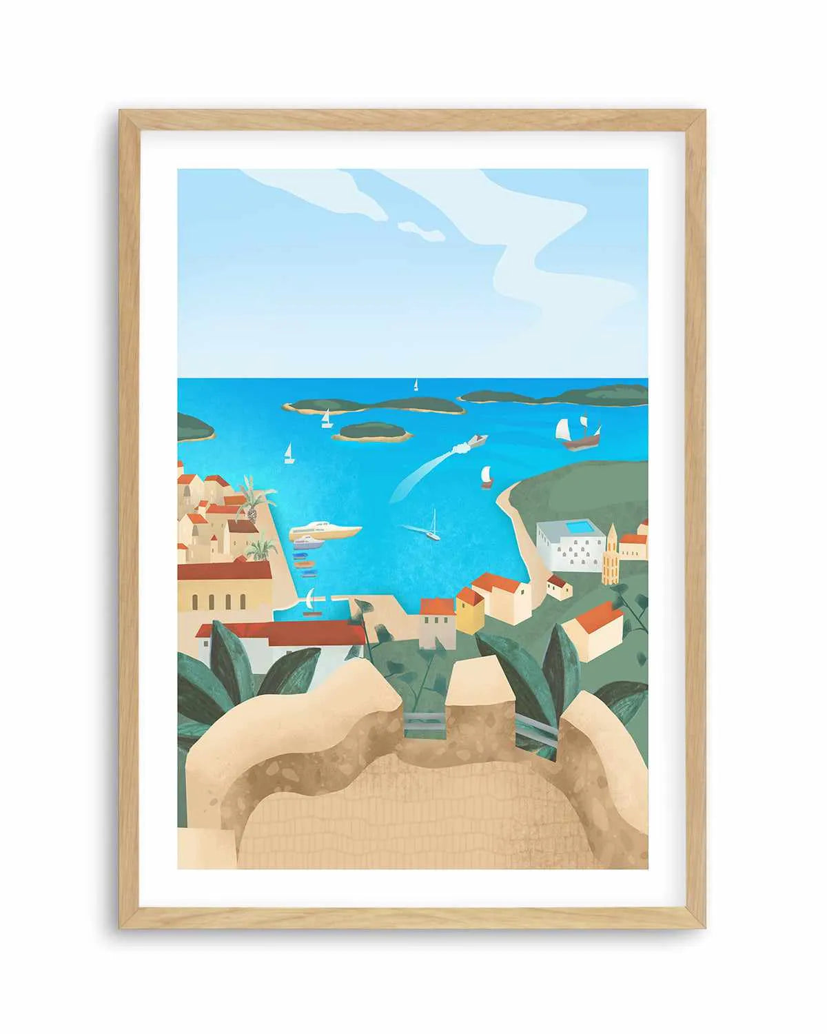 Hvar Island by Petra Lizde Art Print from Olive et Oriel where you can shop wallpaper and artworks online