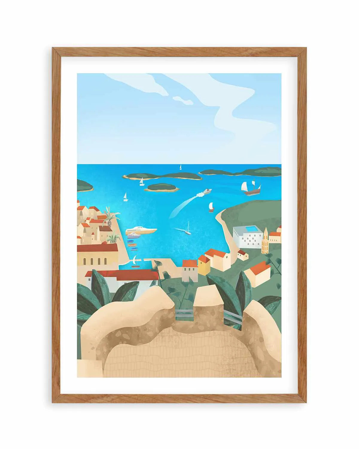 Hvar Island by Petra Lizde Art Print from Olive et Oriel where you can shop wallpaper and artworks online