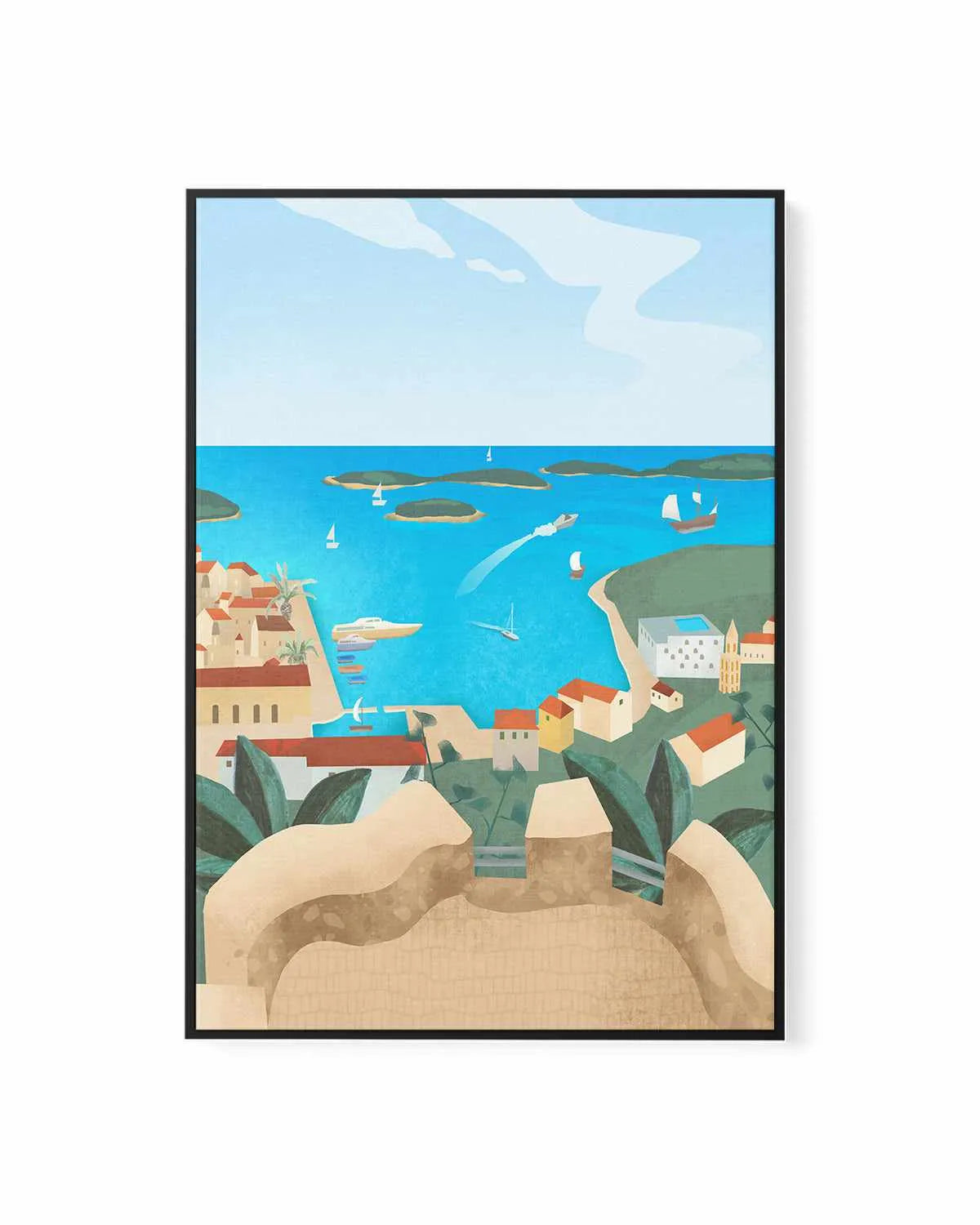 Hvar Island by Petra Lizde | Framed Canvas Art Print from Olive et Oriel where you can shop wallpaper and artworks online