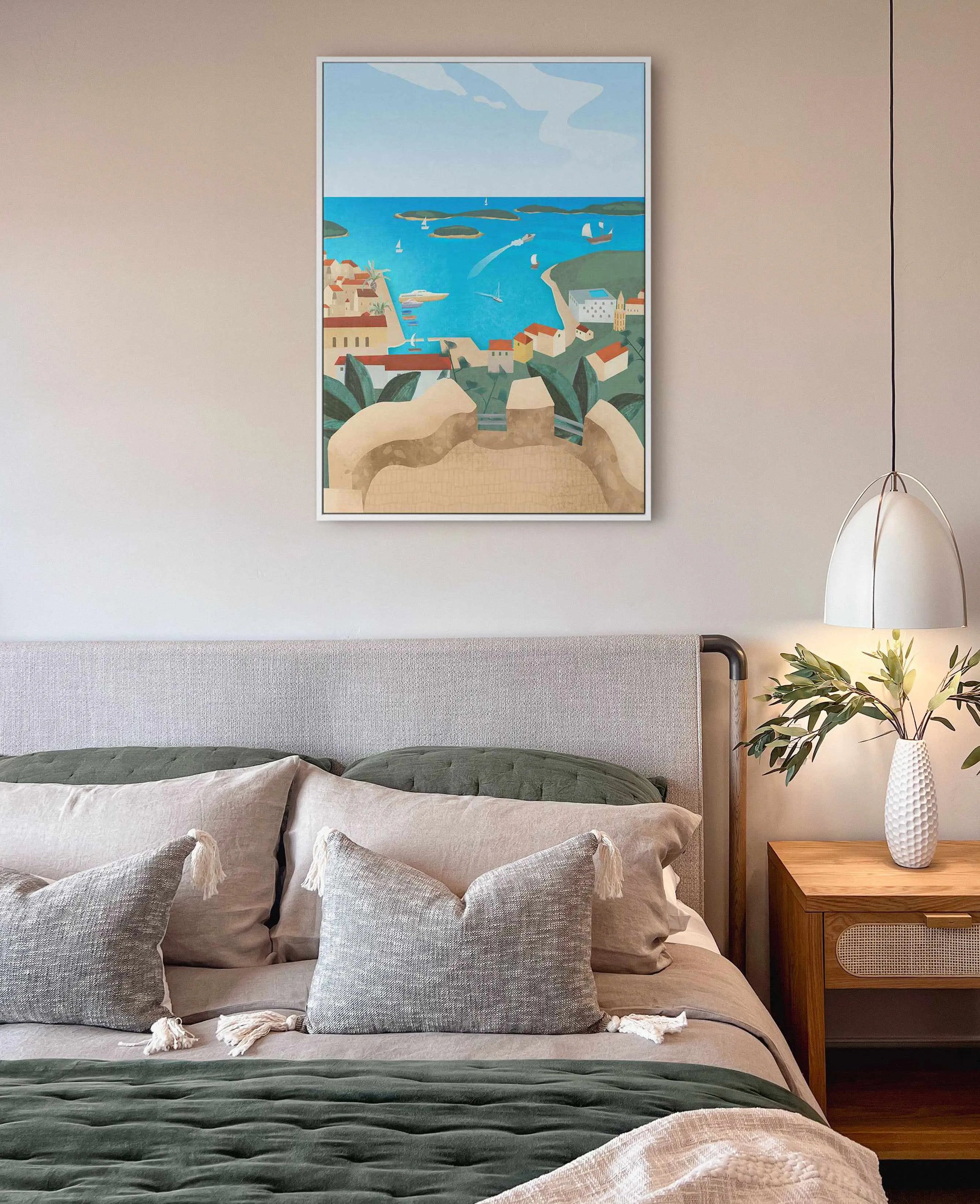 Hvar Island by Petra Lizde | Framed Canvas Art Print from Olive et Oriel where you can shop wallpaper and artworks online