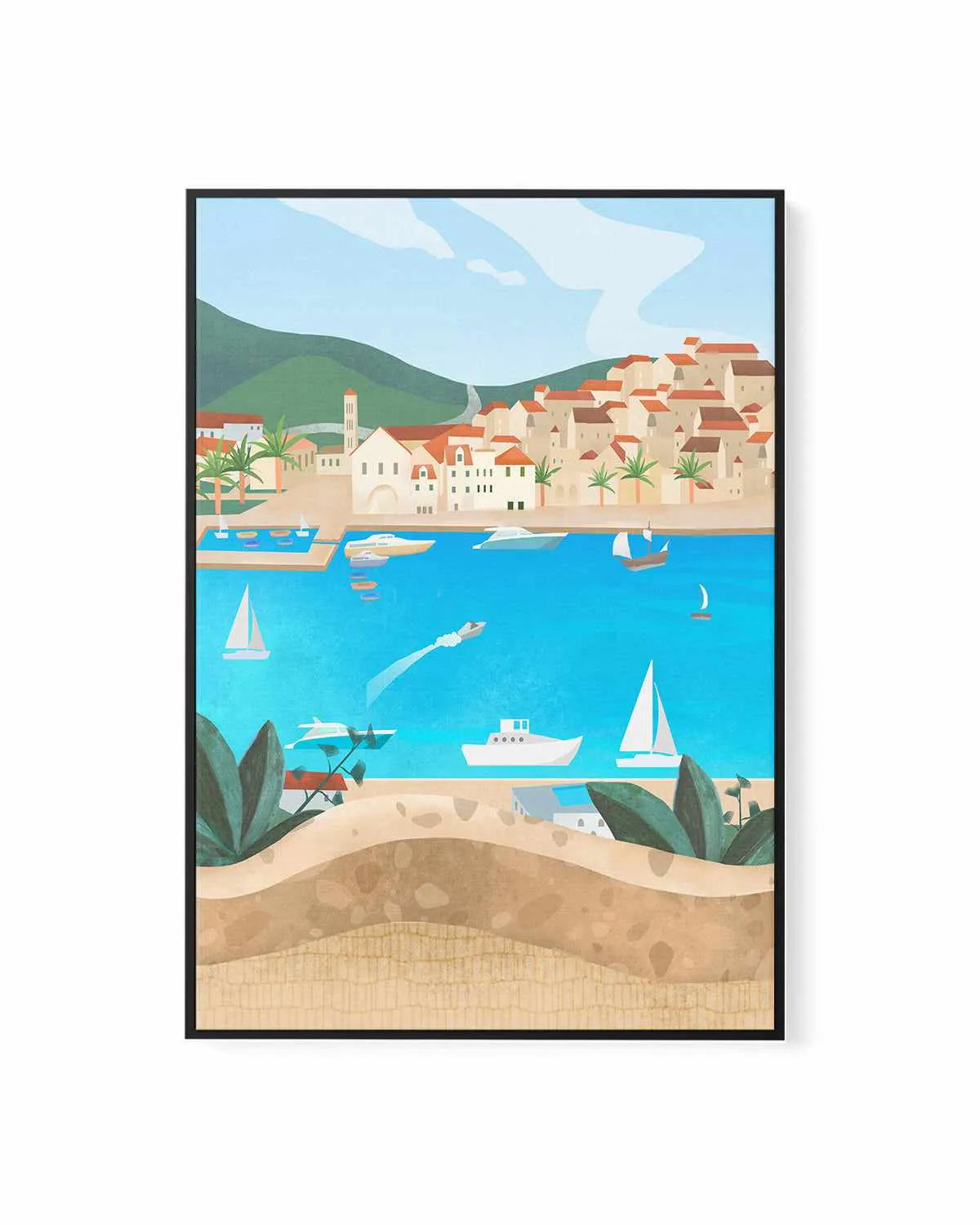 Hvar, Croatia by Petra Lizde | Framed Canvas Art Print from Olive et Oriel where you can shop wallpaper and artworks online