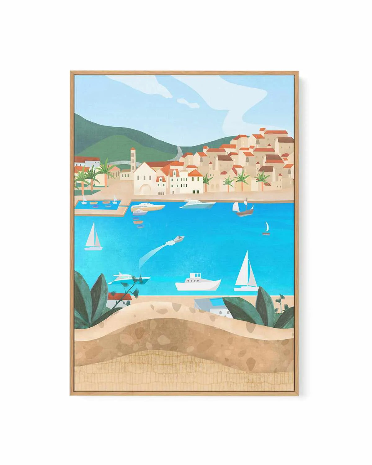 Hvar, Croatia by Petra Lizde | Framed Canvas Art Print from Olive et Oriel where you can shop wallpaper and artworks online