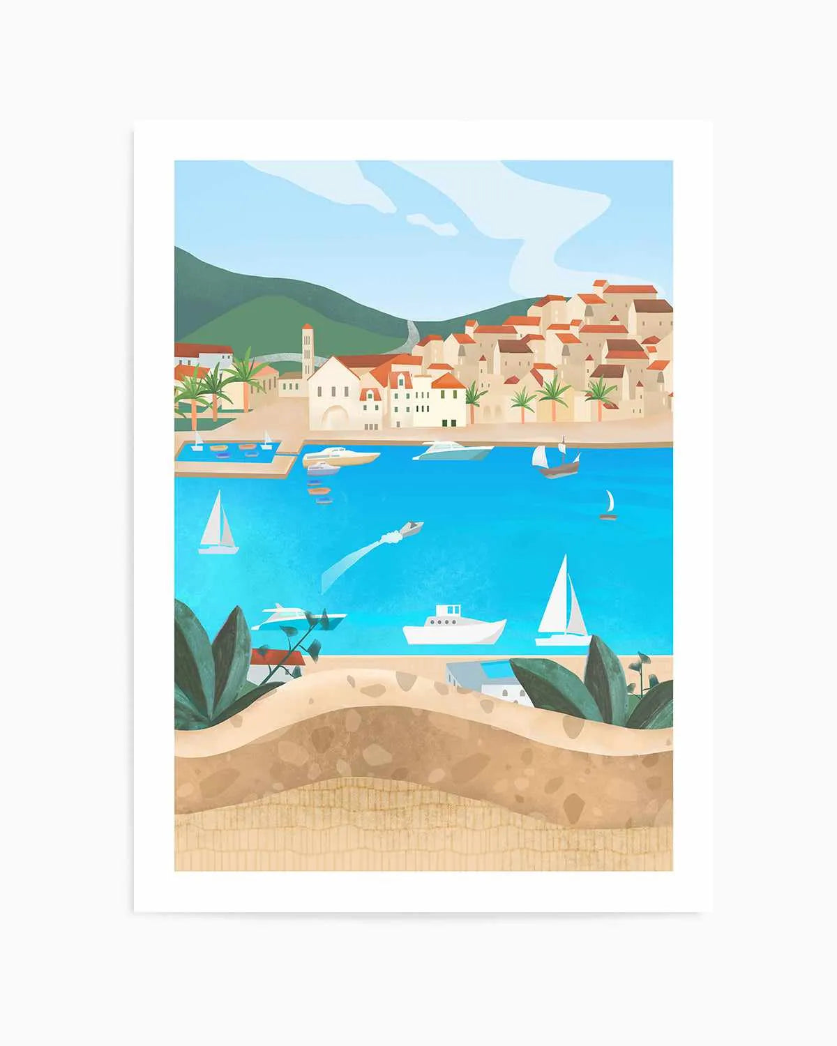 Hvar, Croatia by Petra Lizde Art Print from Olive et Oriel where you can shop wallpaper and artworks online