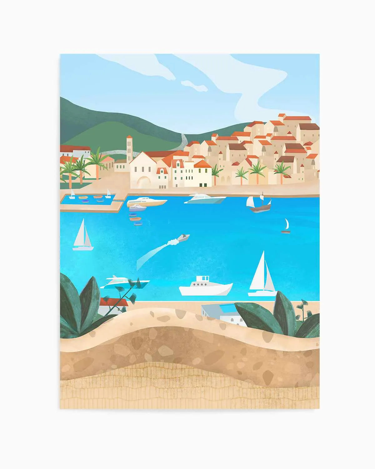 Hvar, Croatia by Petra Lizde Art Print from Olive et Oriel where you can shop wallpaper and artworks online