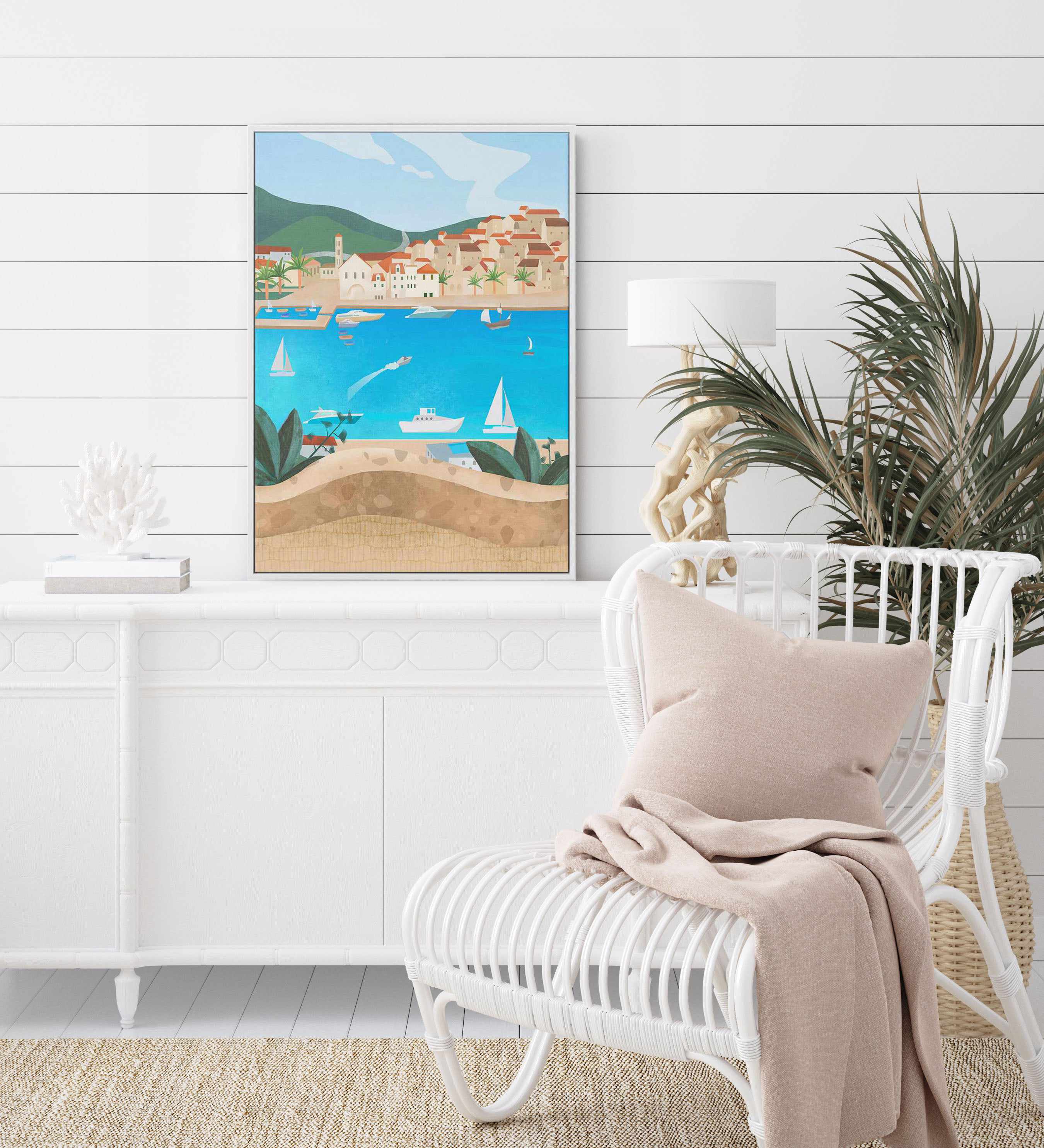 Hvar, Croatia by Petra Lizde | Framed Canvas Art Print