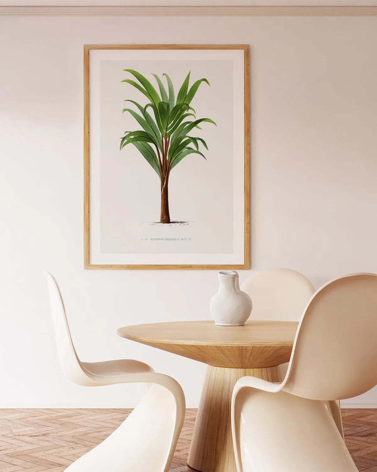 Hyophorbe Amaricaulis Vintage Palm Poster Art Print from Olive et Oriel where you can shop wallpaper and artworks online