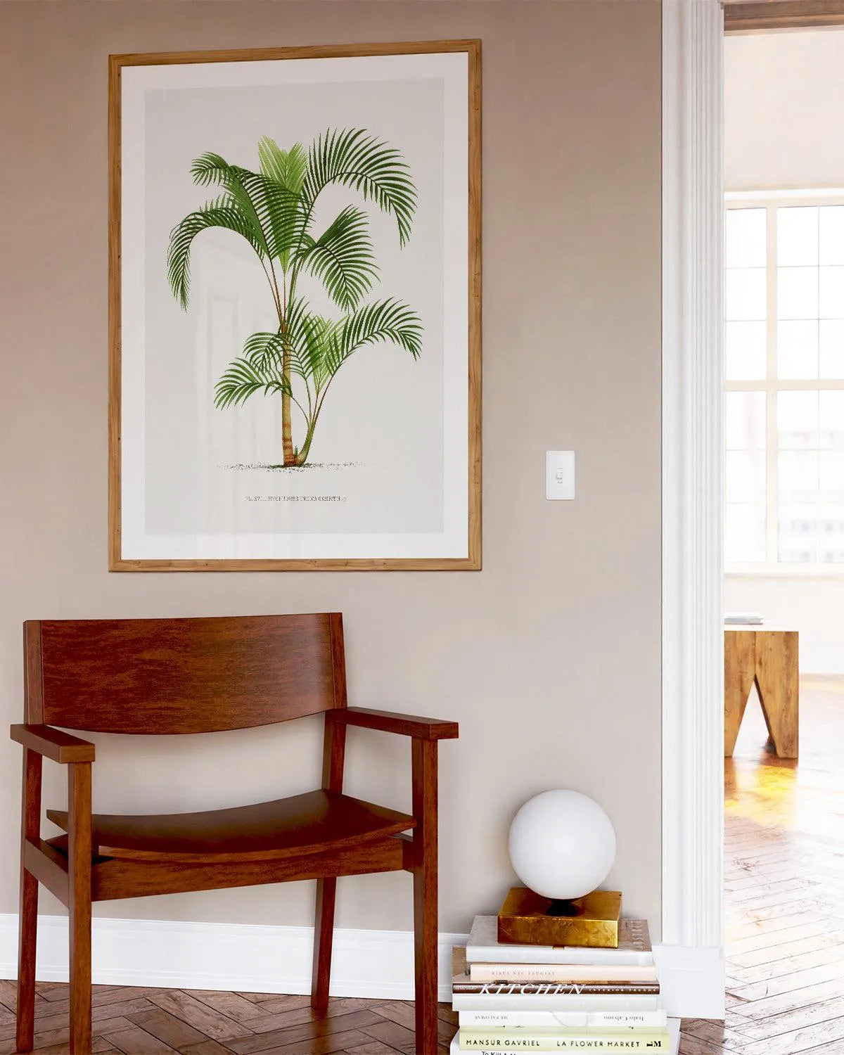 Hyophorbe Indica Vintage Palm Poster Art Print from Olive et Oriel where you can shop wallpaper and artworks online