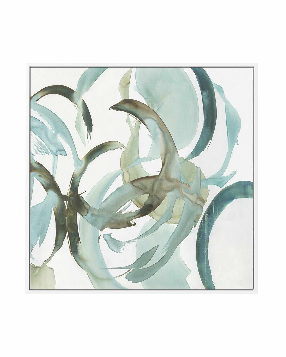 Hypnotic Curves I | Framed Canvas Art Print