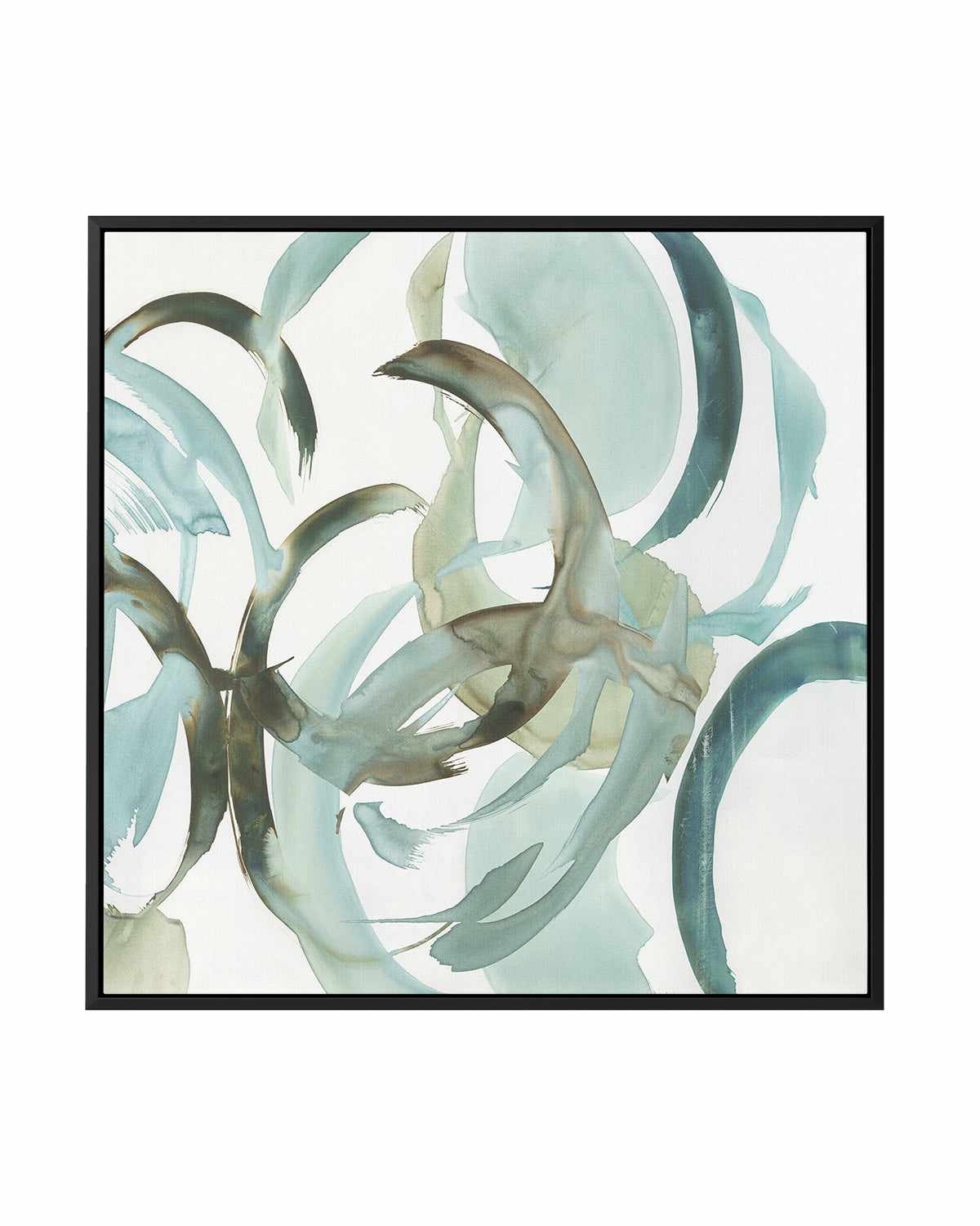 Hypnotic Curves I | Framed Canvas Art Print