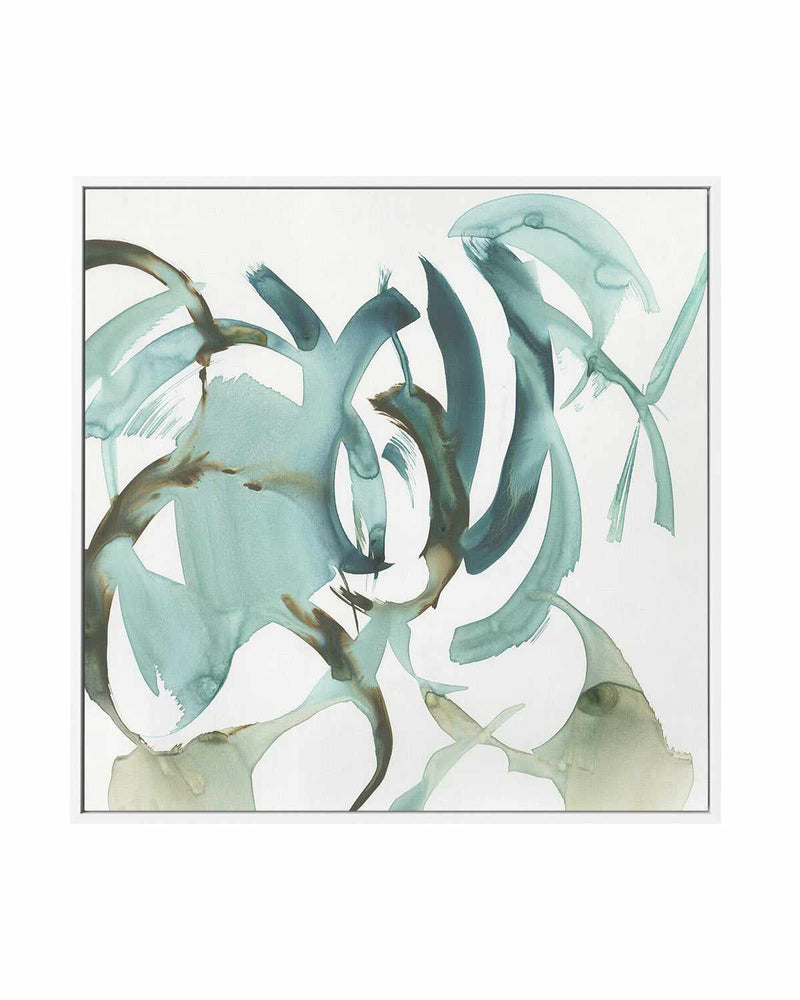 Hypnotic Curves II | Framed Canvas Art Print