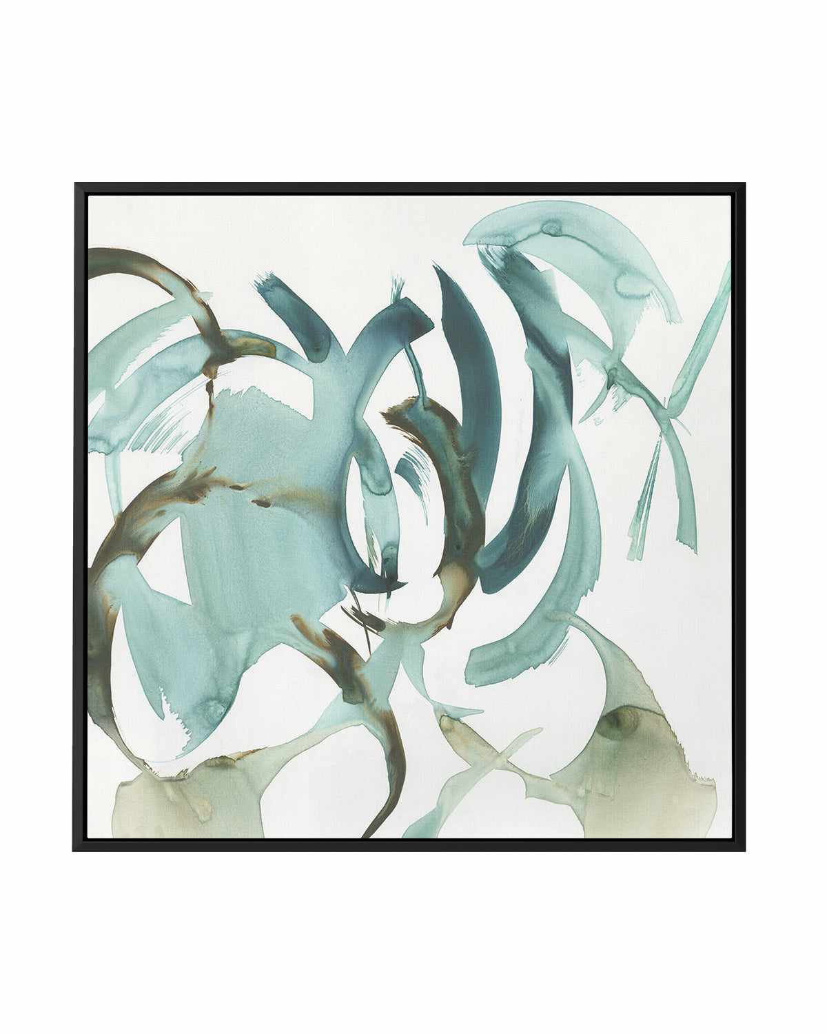 Hypnotic Curves II | Framed Canvas Art Print