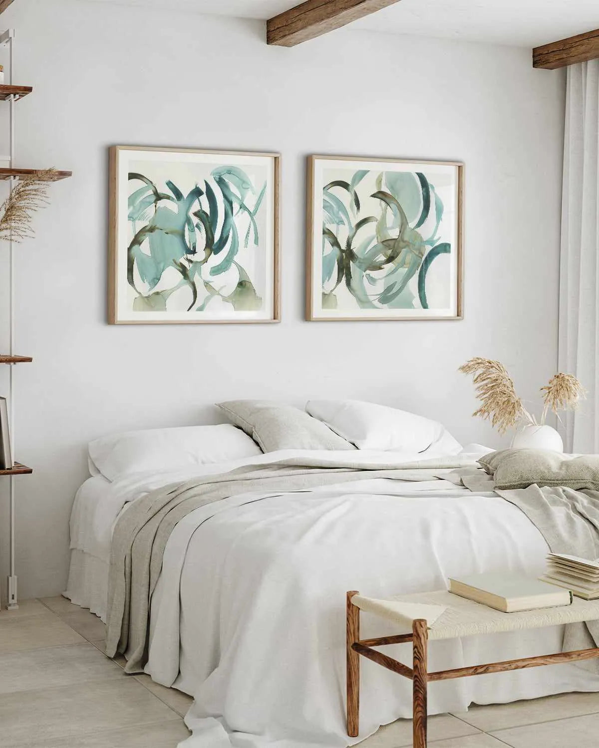 Hypnotic Curves II Art Print from Olive et Oriel where you can shop wallpaper and artworks online