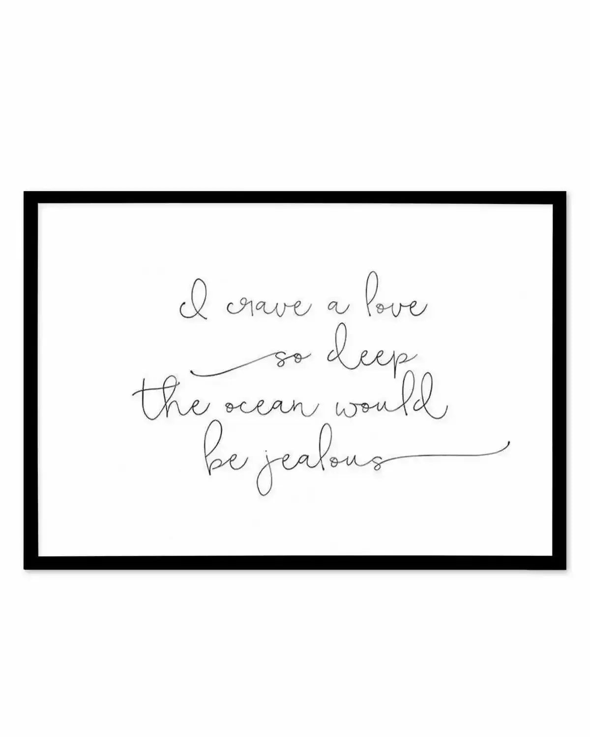 I Crave A Love Art Print from Olive et Oriel where you can shop wallpaper and artworks online