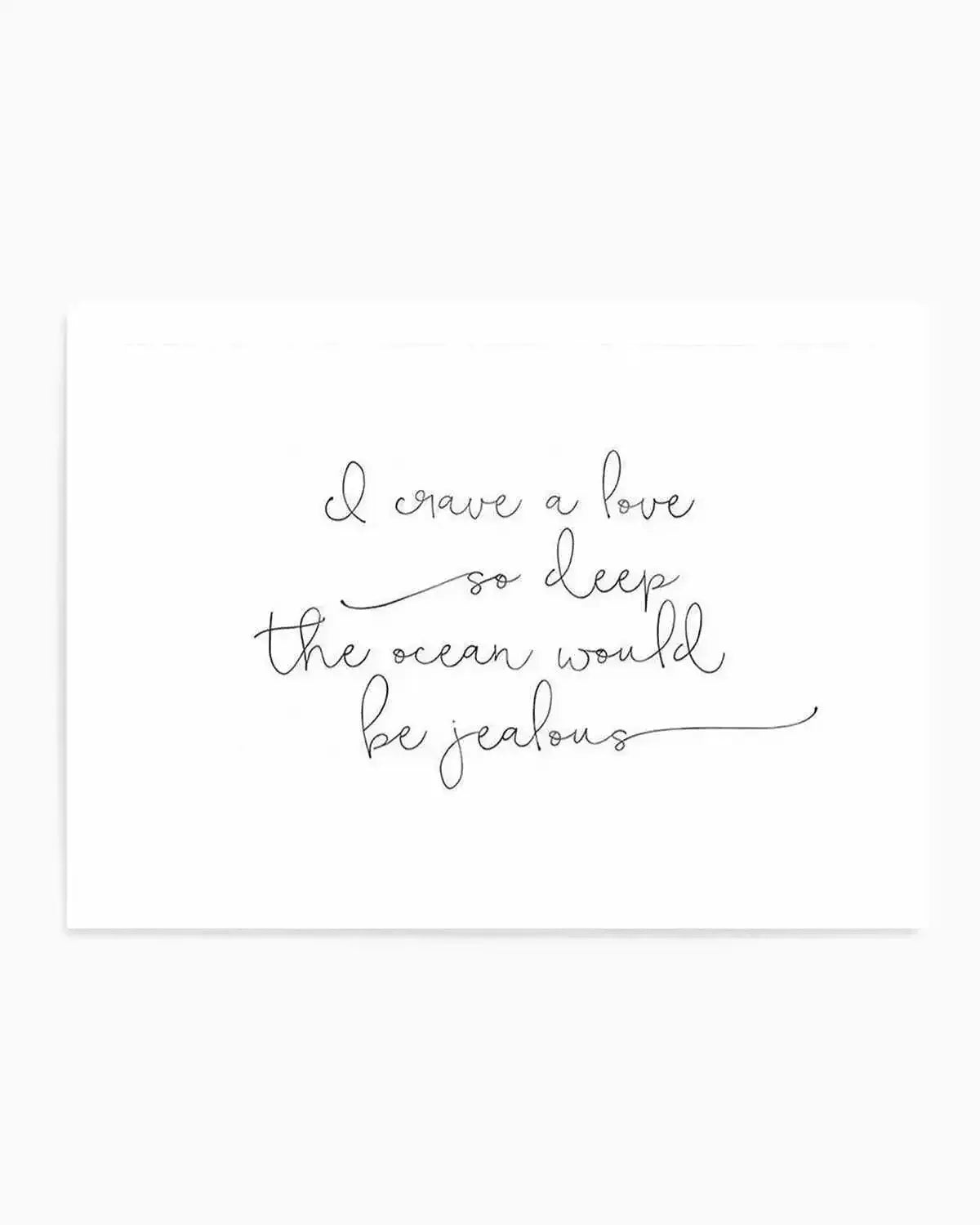 I Crave A Love Art Print from Olive et Oriel where you can shop wallpaper and artworks online