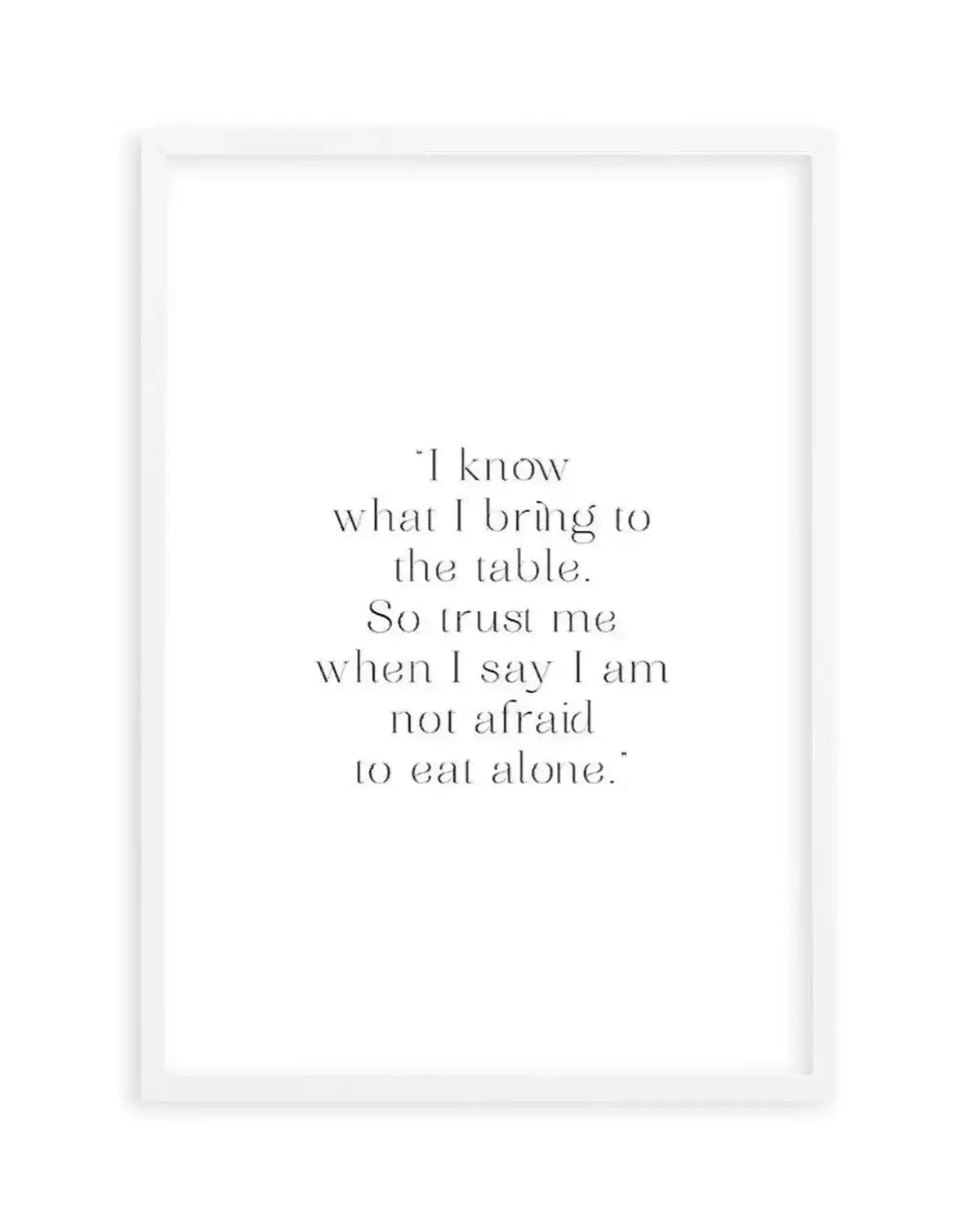 I Know What I Bring Art Print from Olive et Oriel where you can shop wallpaper and artworks online