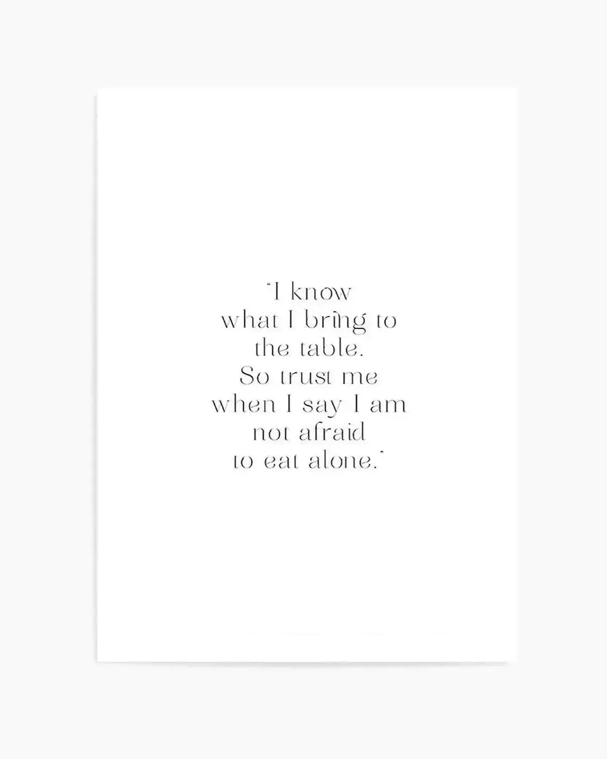 I Know What I Bring Art Print from Olive et Oriel where you can shop wallpaper and artworks online