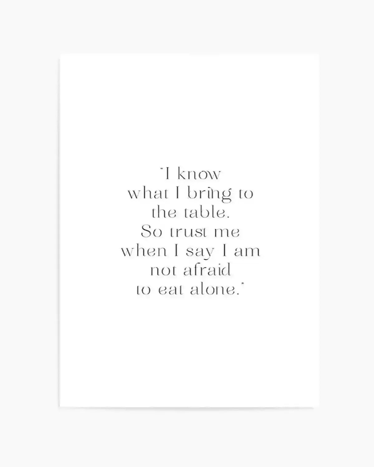 I Know What I Bring Art Print from Olive et Oriel where you can shop wallpaper and artworks online