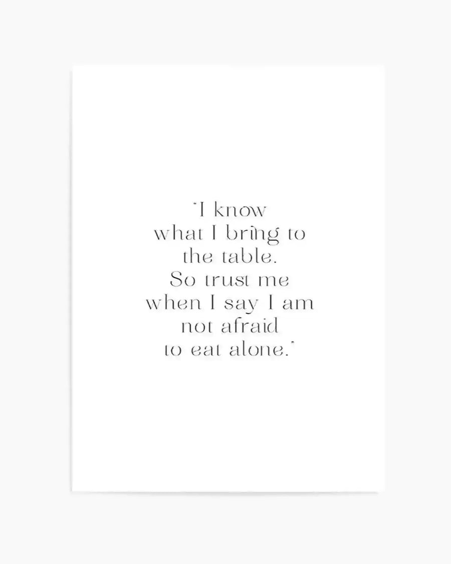 I Know What I Bring Art Print from Olive et Oriel where you can shop wallpaper and artworks online