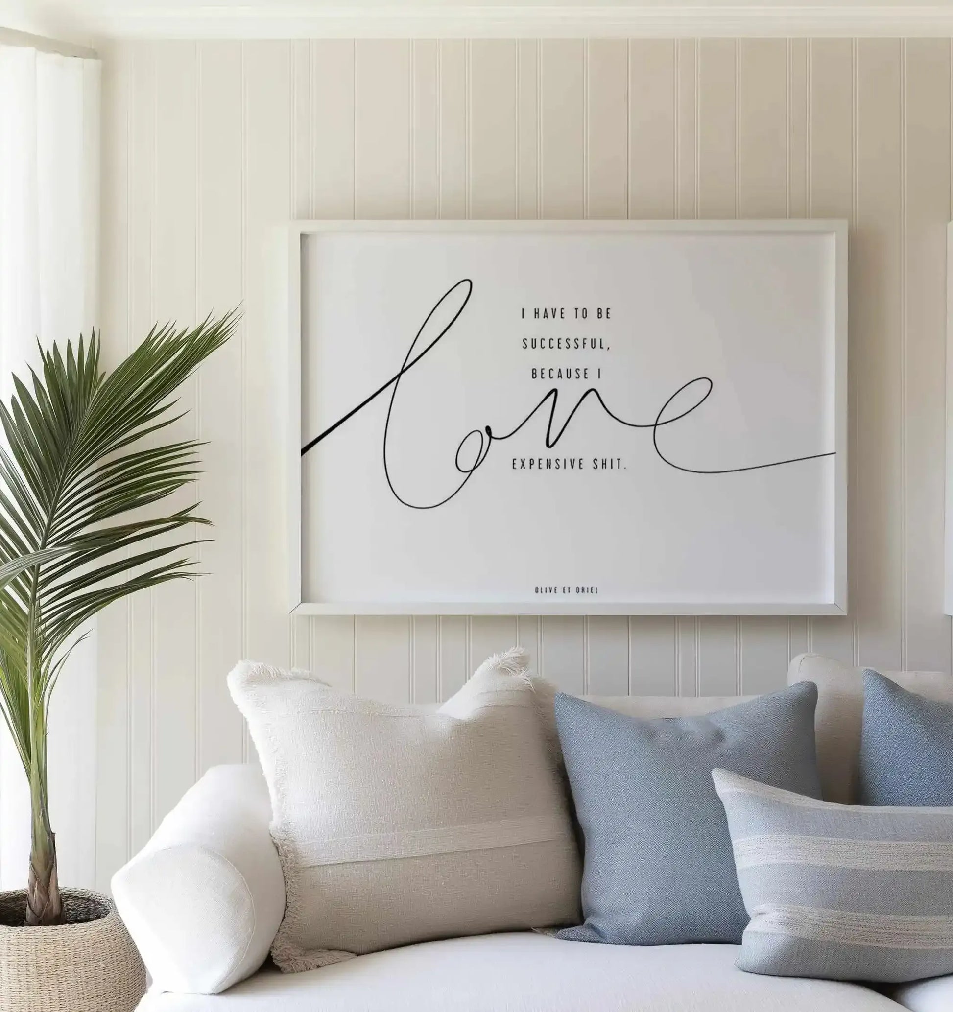 I Love Expensive Shit | LS Art Print from Olive et Oriel where you can shop wallpaper and artworks online