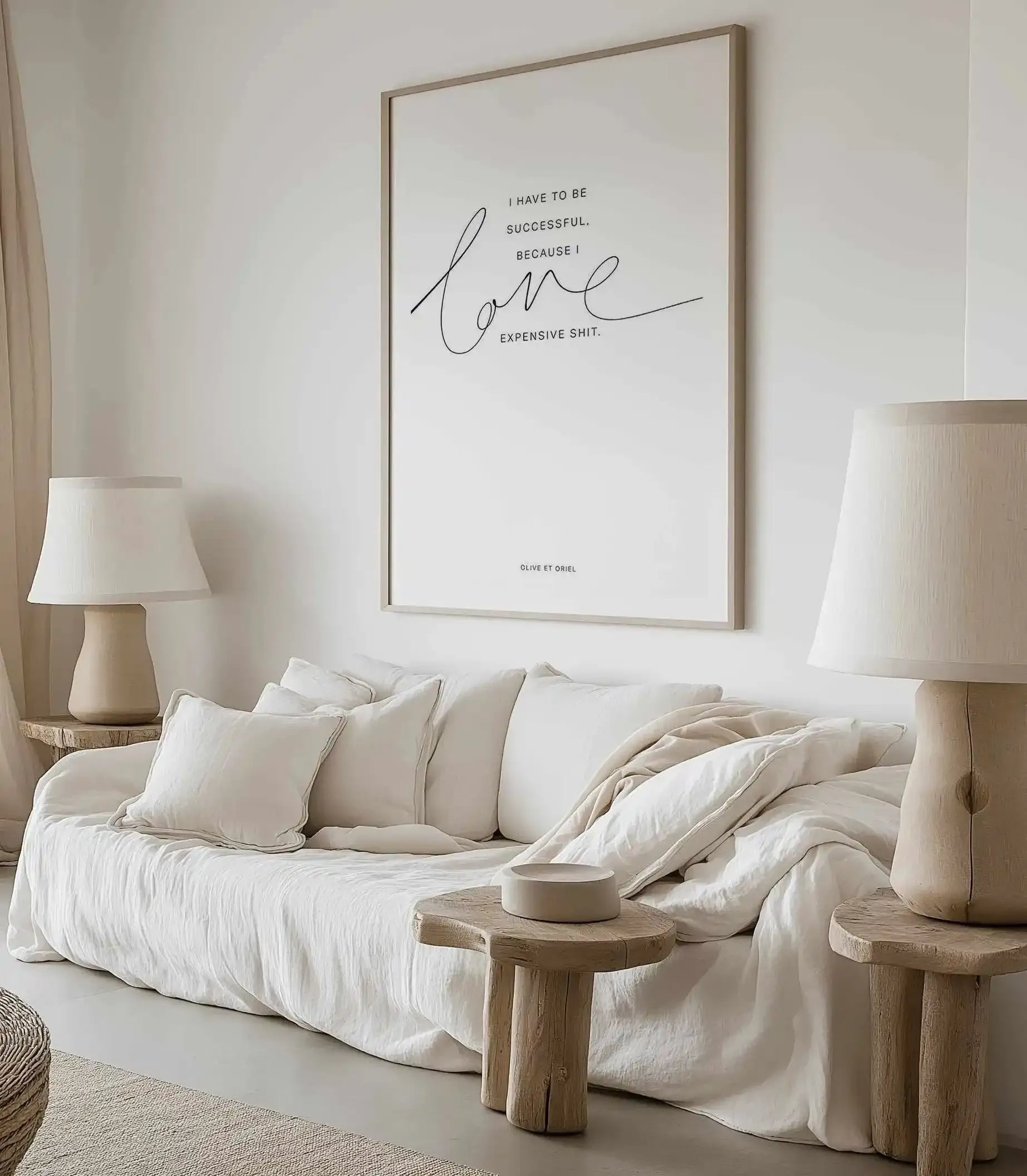 I Love Expensive Shit | PT Art Print from Olive et Oriel where you can shop wallpaper and artworks online