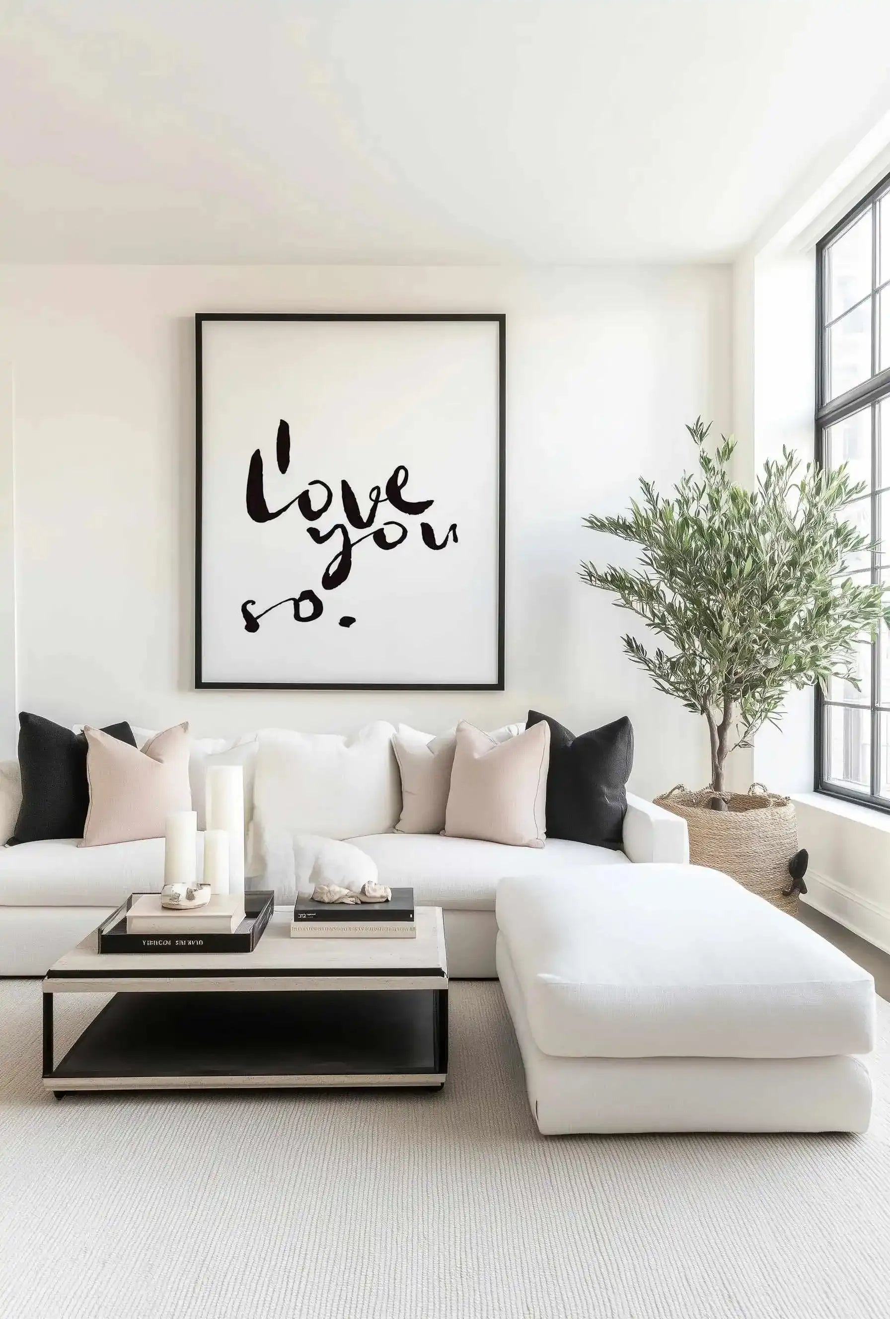 I Love You So | 2 Colour Options Art Print from Olive et Oriel where you can shop wallpaper and artworks online