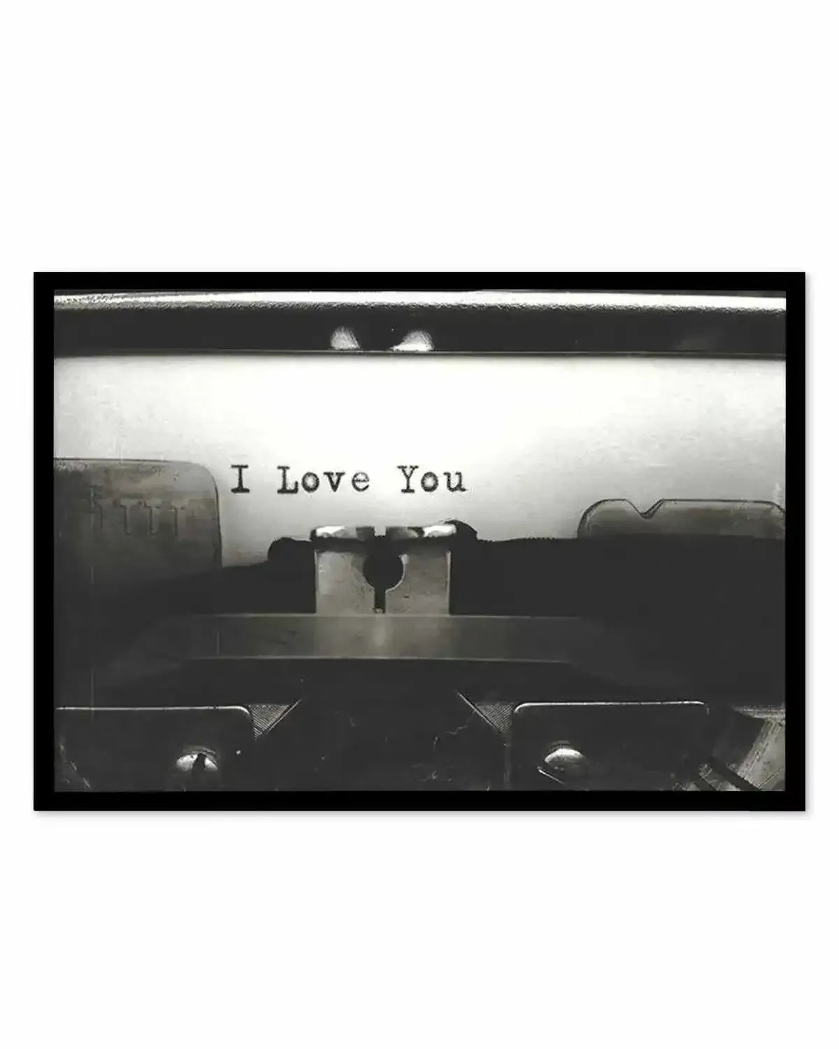 I Love You | Typewriter Art Print from Olive et Oriel where you can shop wallpaper and artworks online