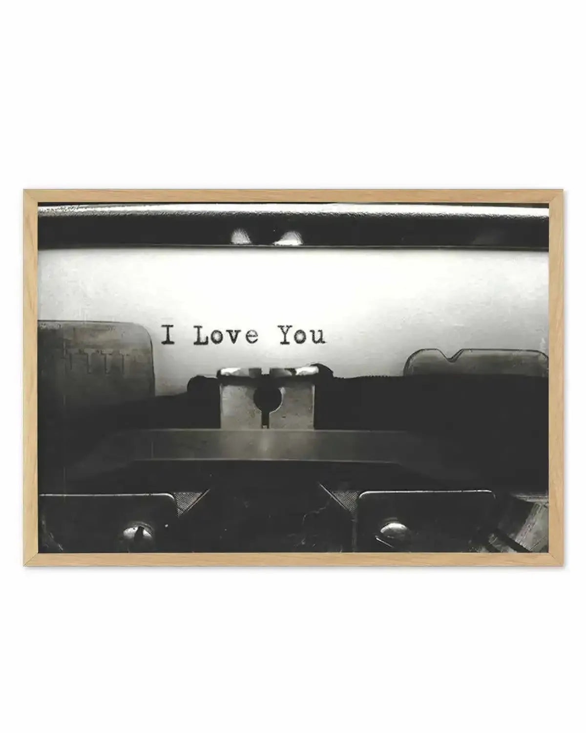 I Love You | Typewriter Art Print from Olive et Oriel where you can shop wallpaper and artworks online