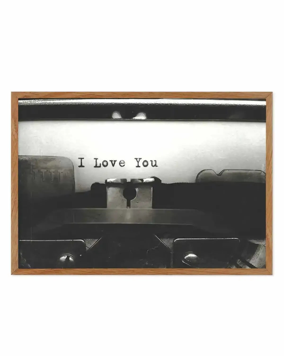 I Love You | Typewriter Art Print from Olive et Oriel where you can shop wallpaper and artworks online