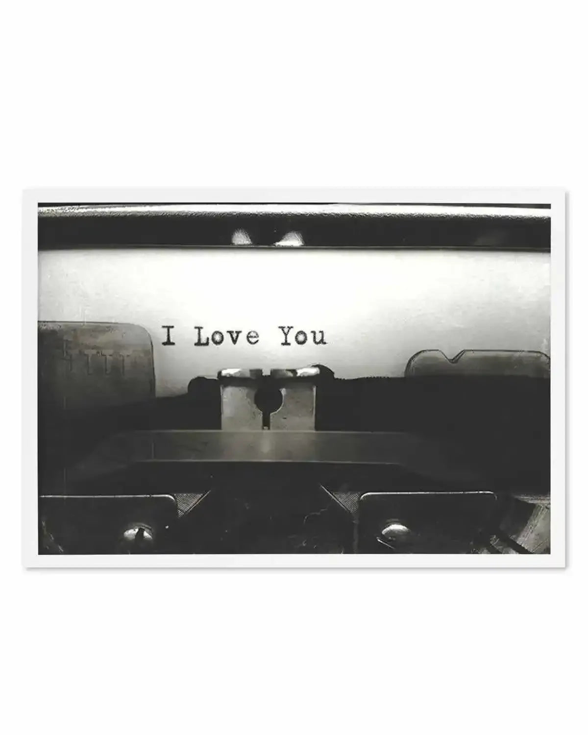 I Love You | Typewriter Art Print from Olive et Oriel where you can shop wallpaper and artworks online