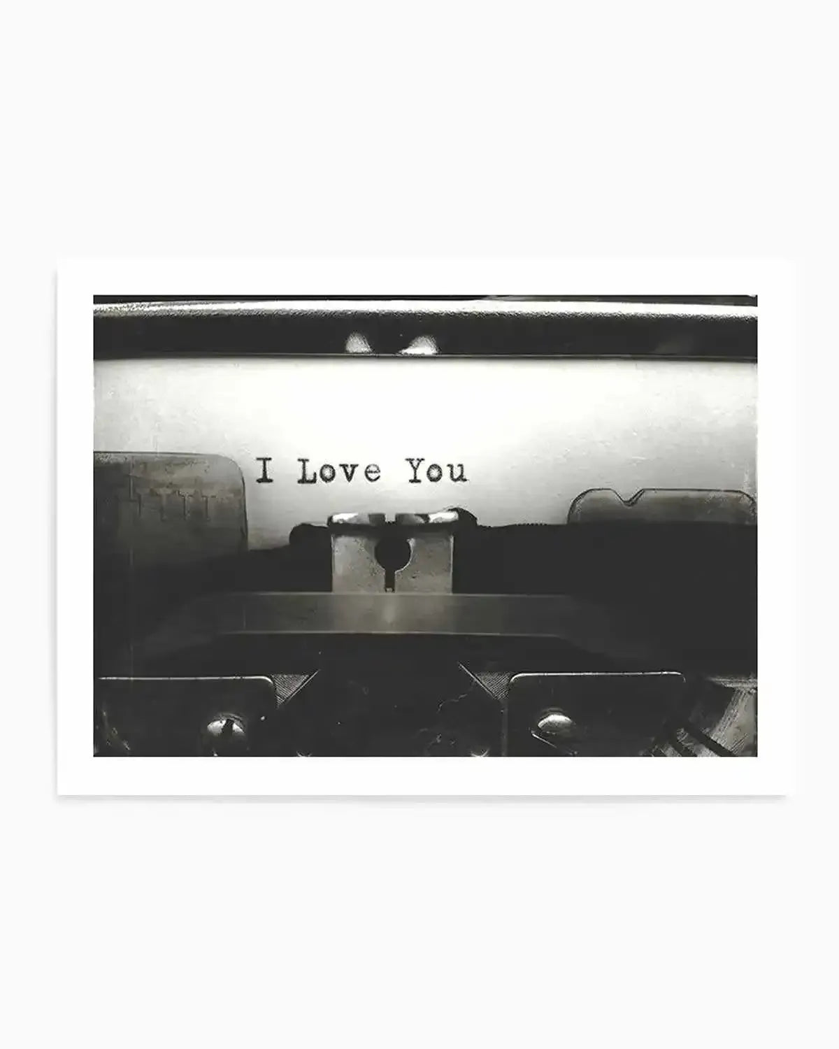 I Love You | Typewriter Art Print from Olive et Oriel where you can shop wallpaper and artworks online