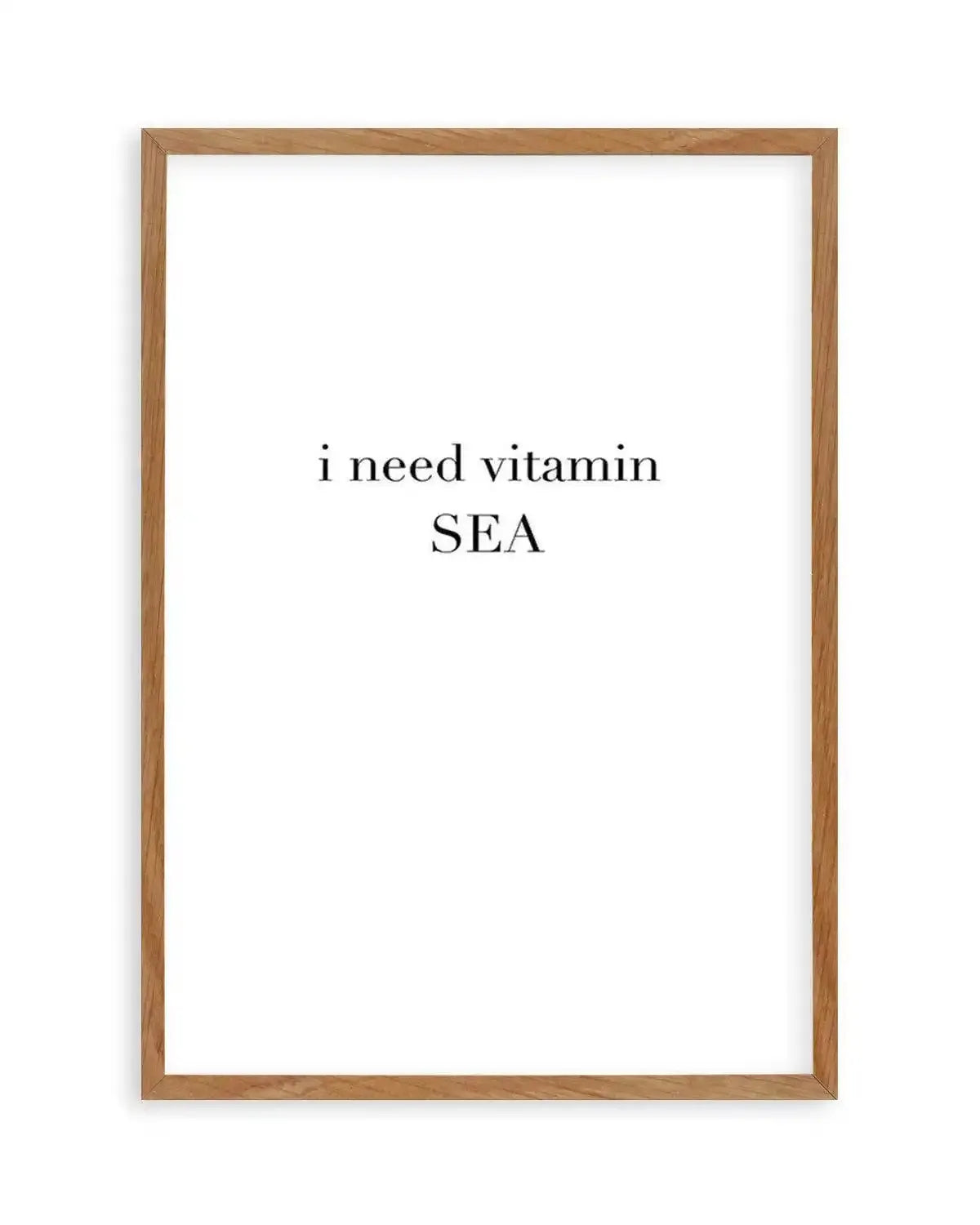 I Need Vitamin Sea Art Print from Olive et Oriel where you can shop wallpaper and artworks online