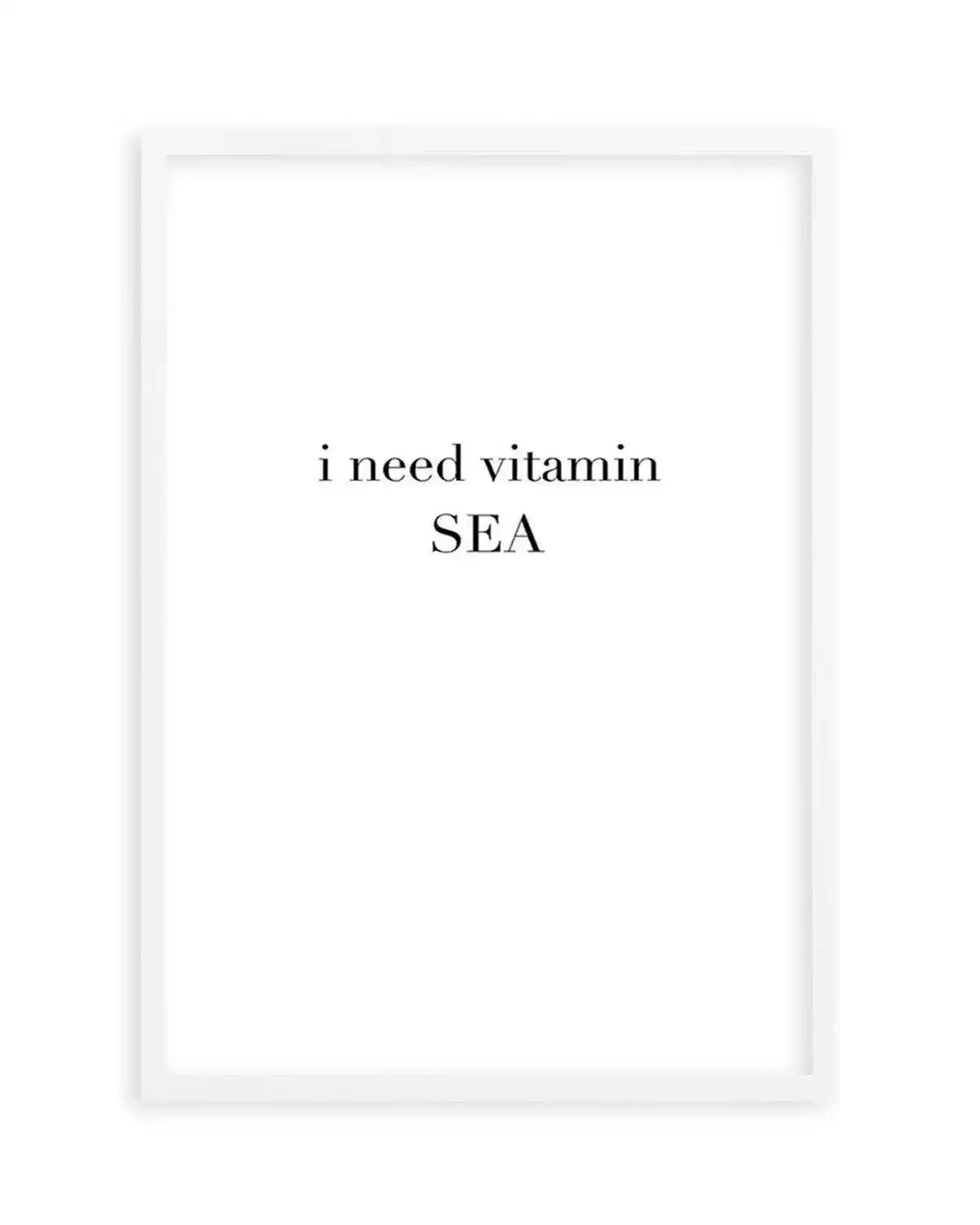 I Need Vitamin Sea Art Print from Olive et Oriel where you can shop wallpaper and artworks online