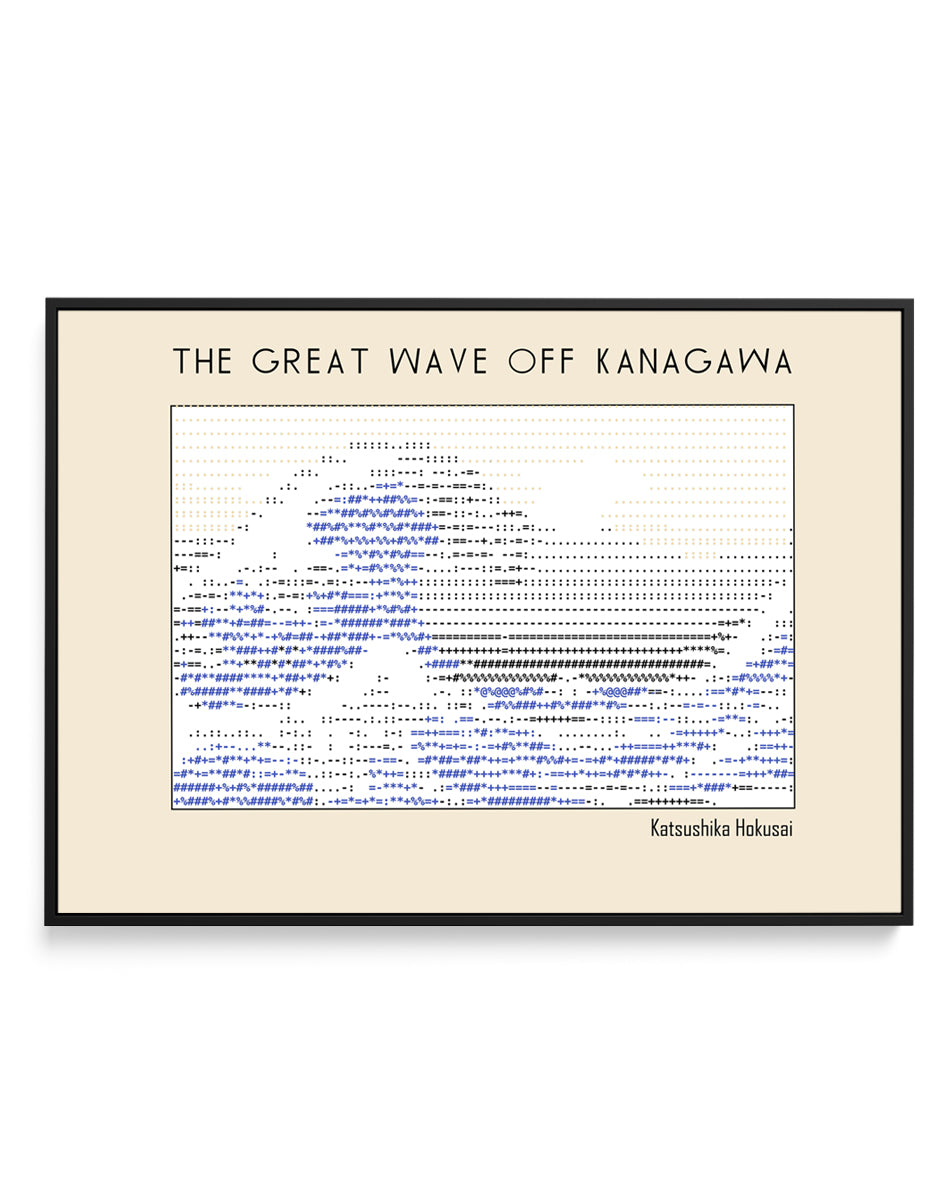 Iconic Blue Wave Art by Doa Project | Framed Canvas Art Print