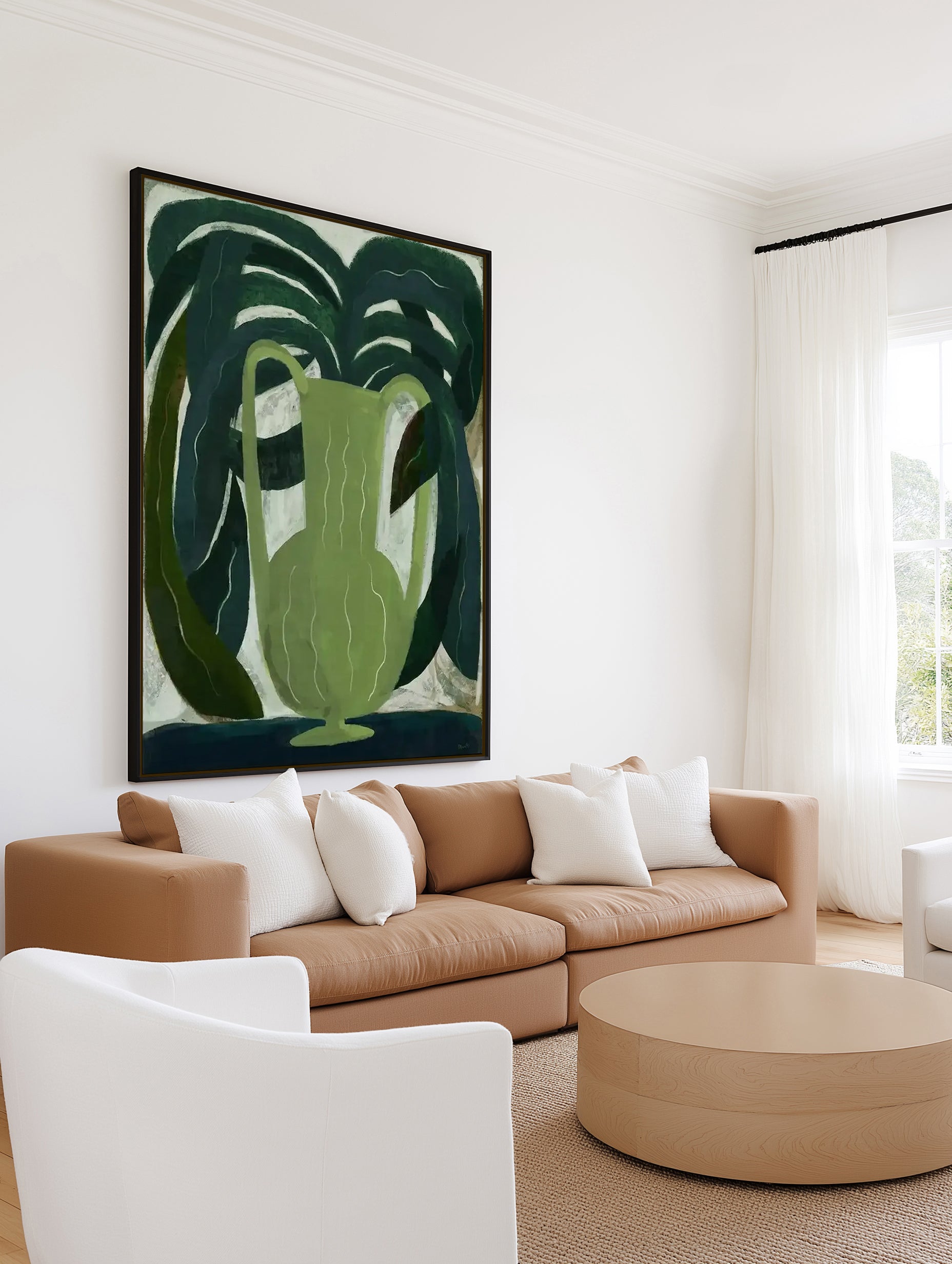Il Vaso Verde by Marco Marella | Framed Canvas Art Print