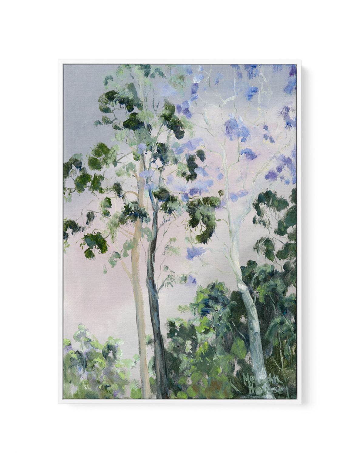 Illumination Jacaranda Mini-Me by Meredith Howse | Framed Canvas Art Print