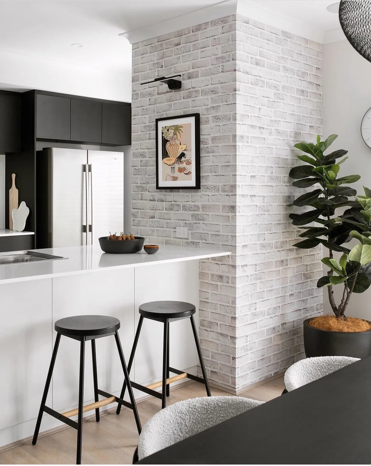 Lime Washed Brick Wallpaper from Olive et Oriel where you can shop wallpaper and artworks online