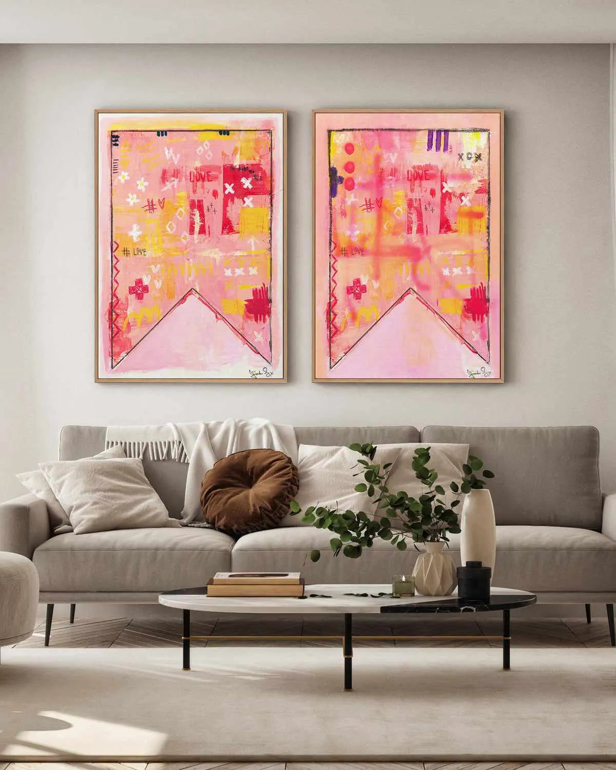 I'll Always Tag You II by Jackie Green | Framed Canvas Art Print from Olive et Oriel where you can shop wallpaper and artworks online