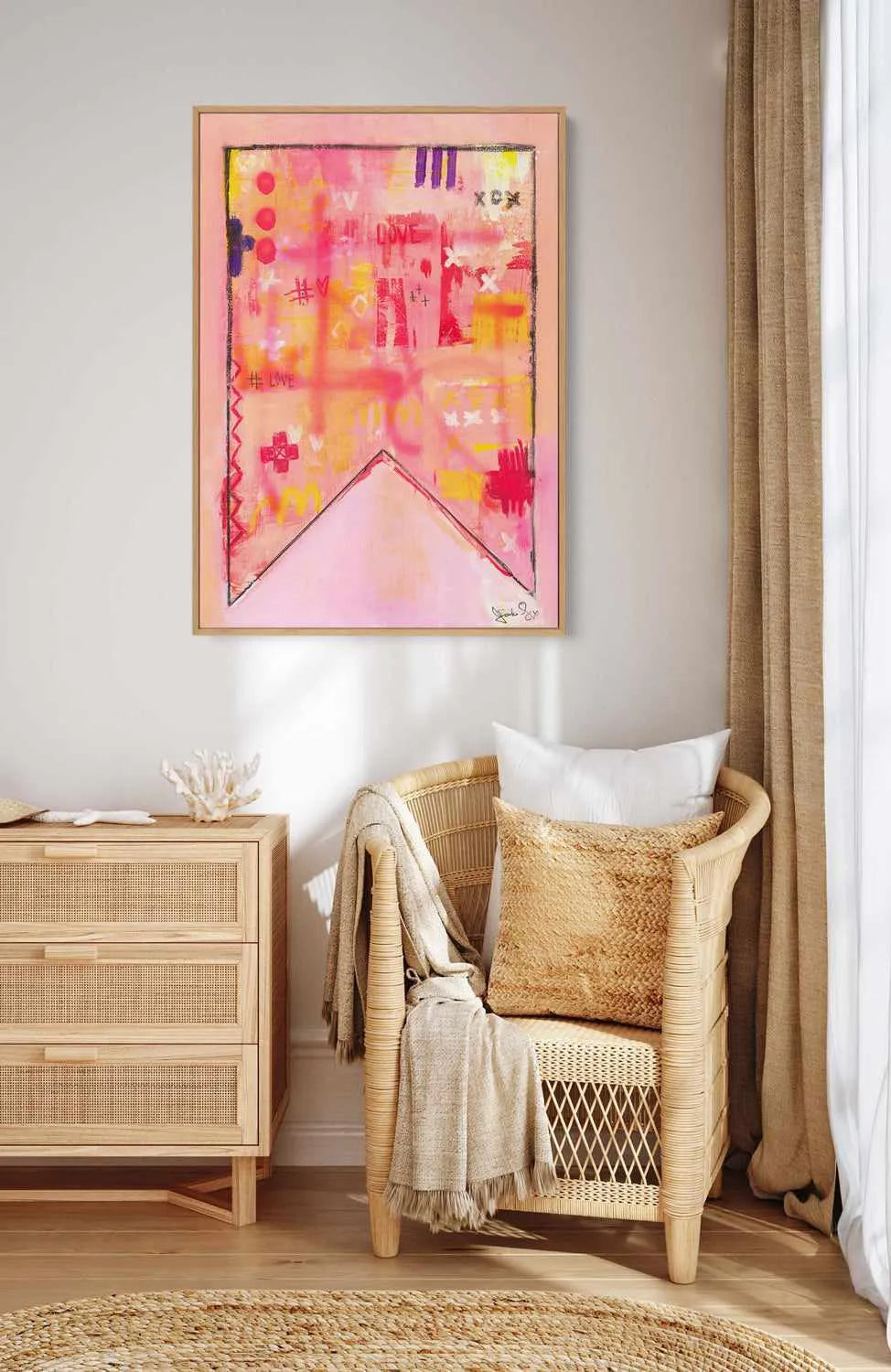 I'll Always Tag You II by Jackie Green | Framed Canvas Art Print from Olive et Oriel where you can shop wallpaper and artworks online