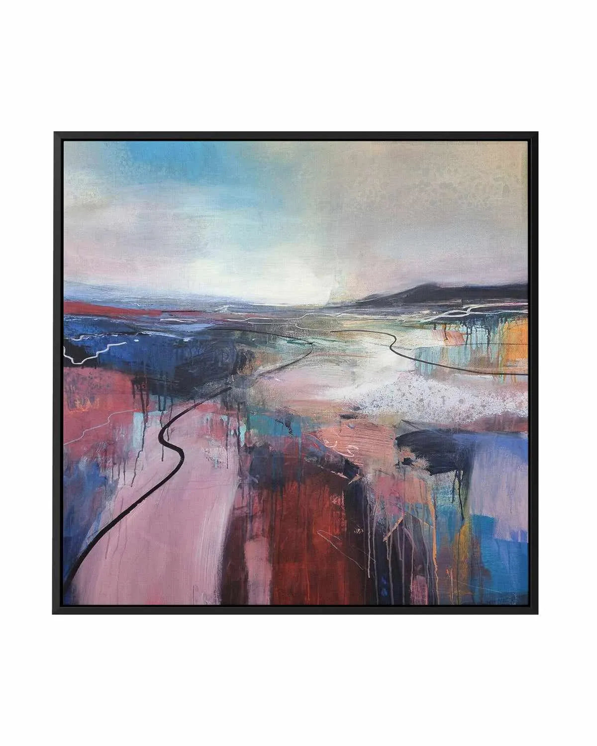 I'll Meet You On The Estuary by Andrew Kinmont | Framed Canvas Art Print from Olive et Oriel where you can shop wallpaper and artworks online