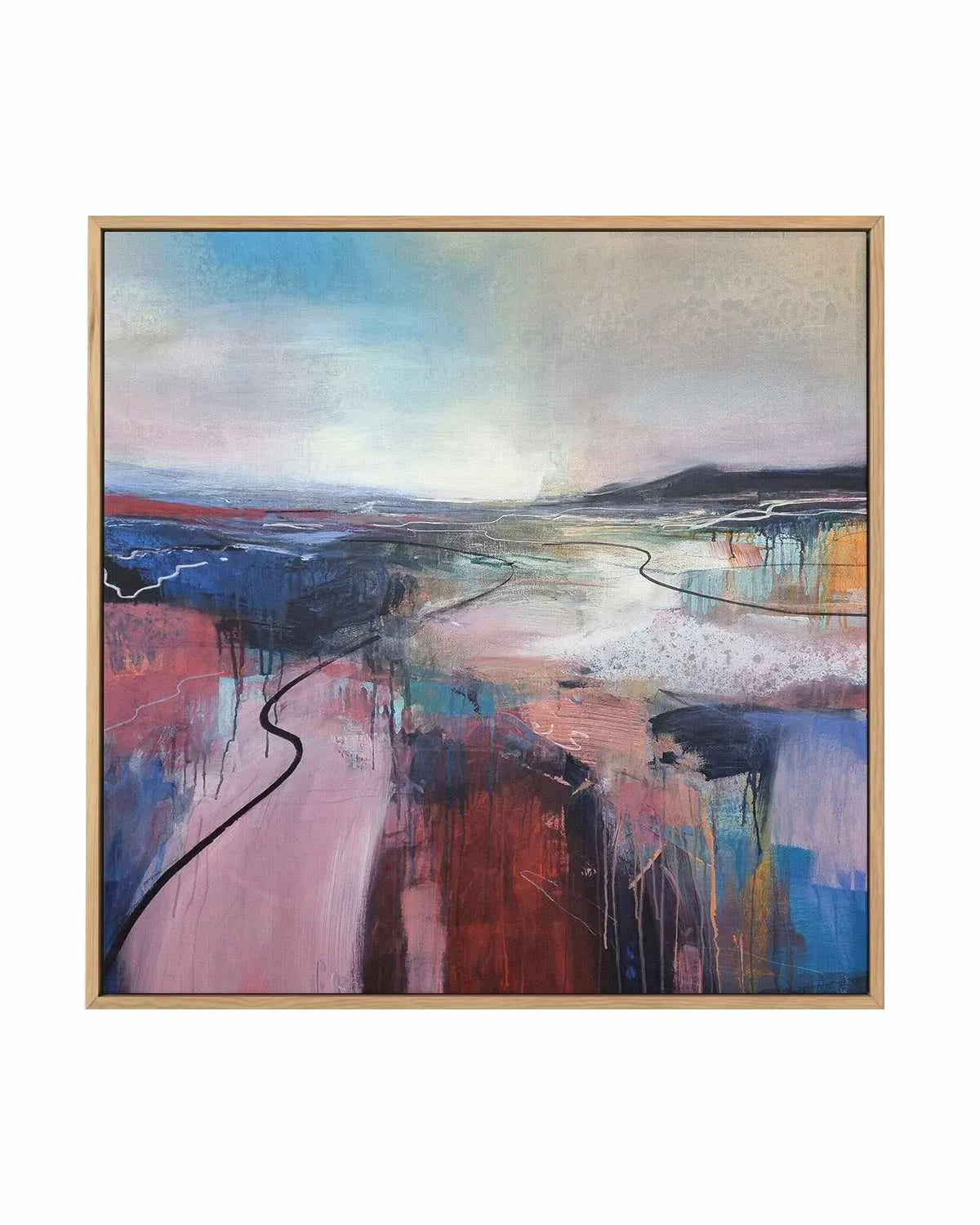 I'll Meet You On The Estuary by Andrew Kinmont | Framed Canvas Art Print from Olive et Oriel where you can shop wallpaper and artworks online