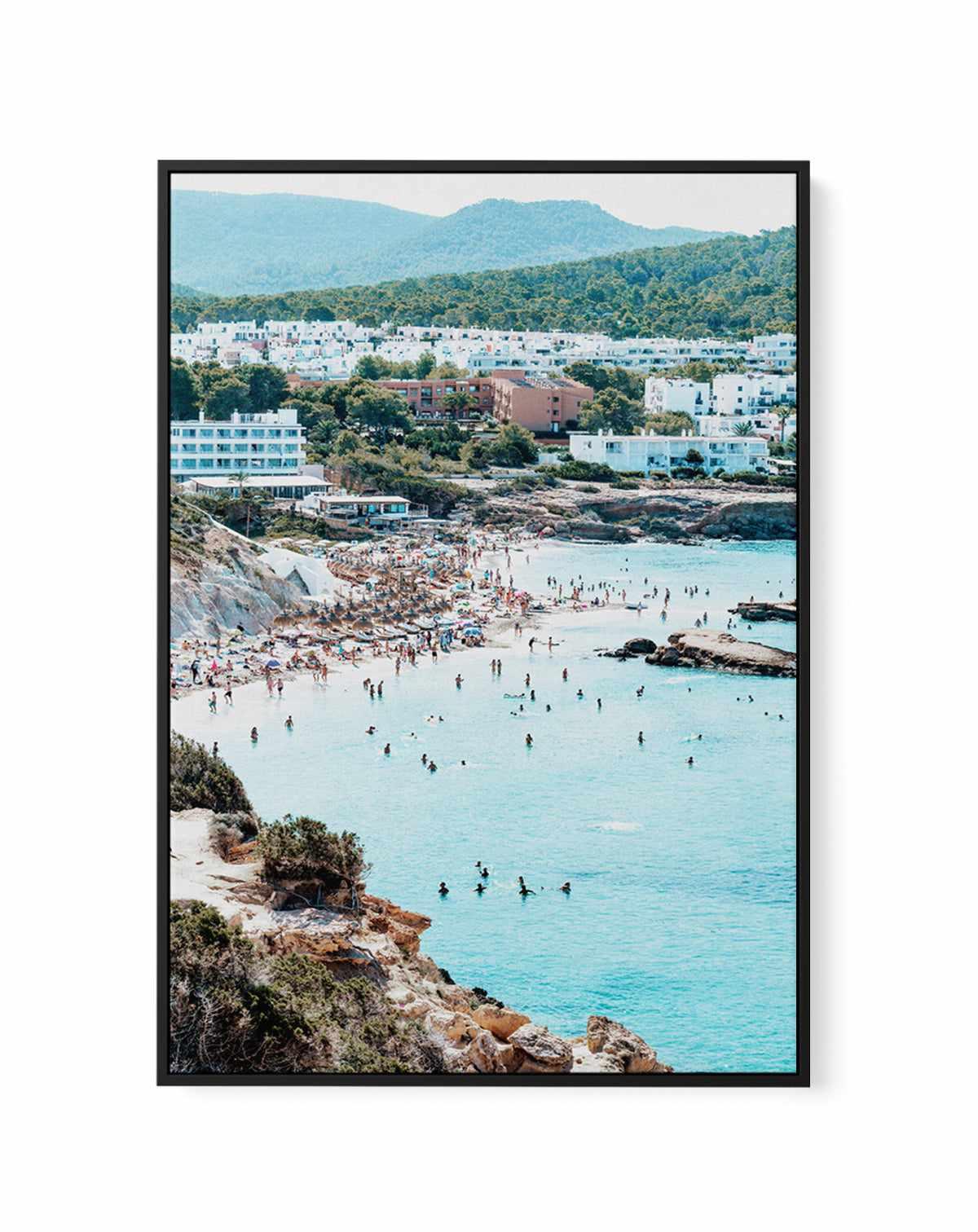 Ibiza Summer Days by Teigan Geercke | Framed Canvas Art Print from Olive et Oriel where you can shop wallpaper and artworks online