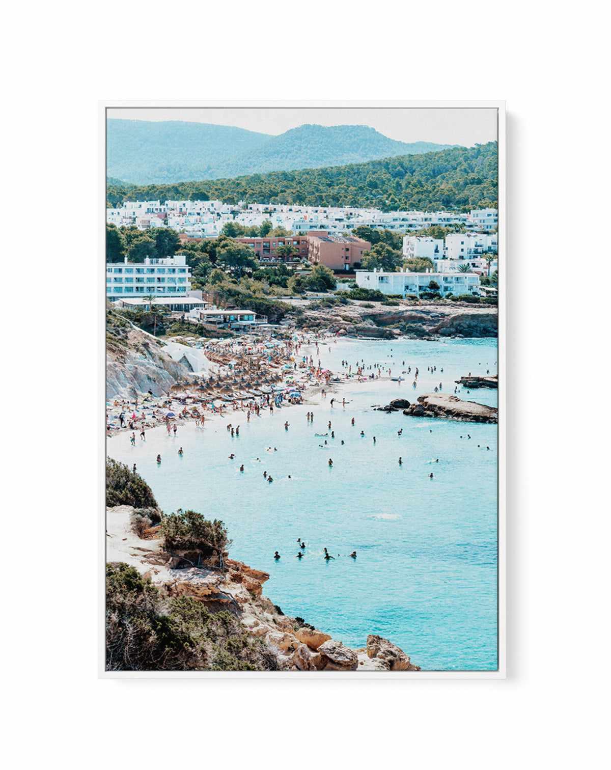 Ibiza Summer Days by Teigan Geercke | Framed Canvas Art Print from Olive et Oriel where you can shop wallpaper and artworks online
