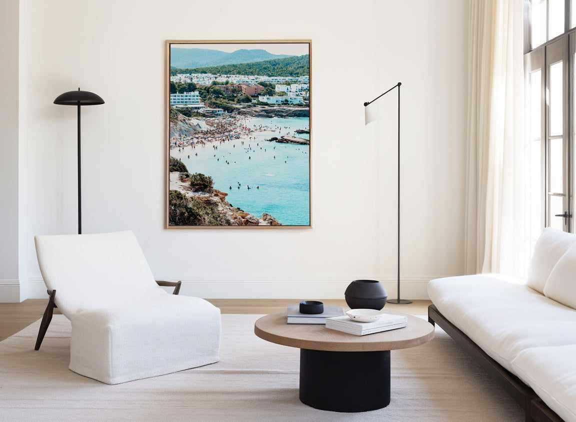 Ibiza Summer Days by Teigan Geercke | Framed Canvas Art Print from Olive et Oriel where you can shop wallpaper and artworks online