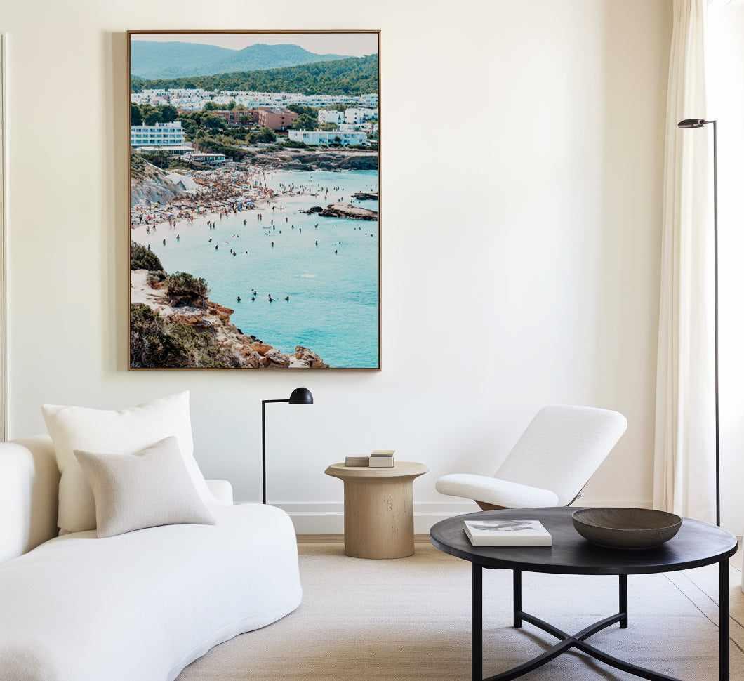 Ibiza Summer Days by Teigan Geercke | Framed Canvas Art Print from Olive et Oriel where you can shop wallpaper and artworks online