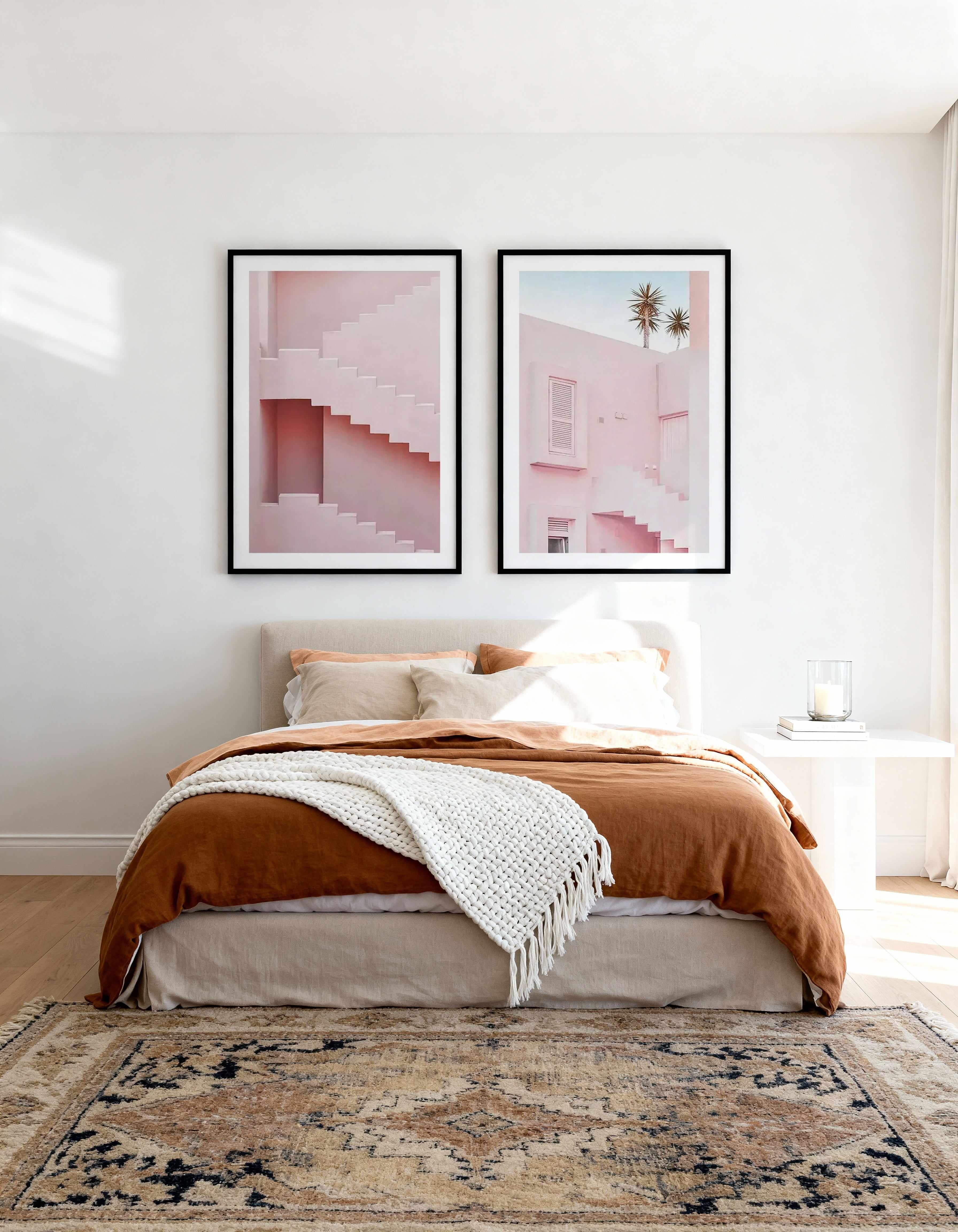 Ibiza Hotel I & II Art Print Set of 2 | Matching Wall Art from Olive et Oriel where you can shop wallpaper and artworks online