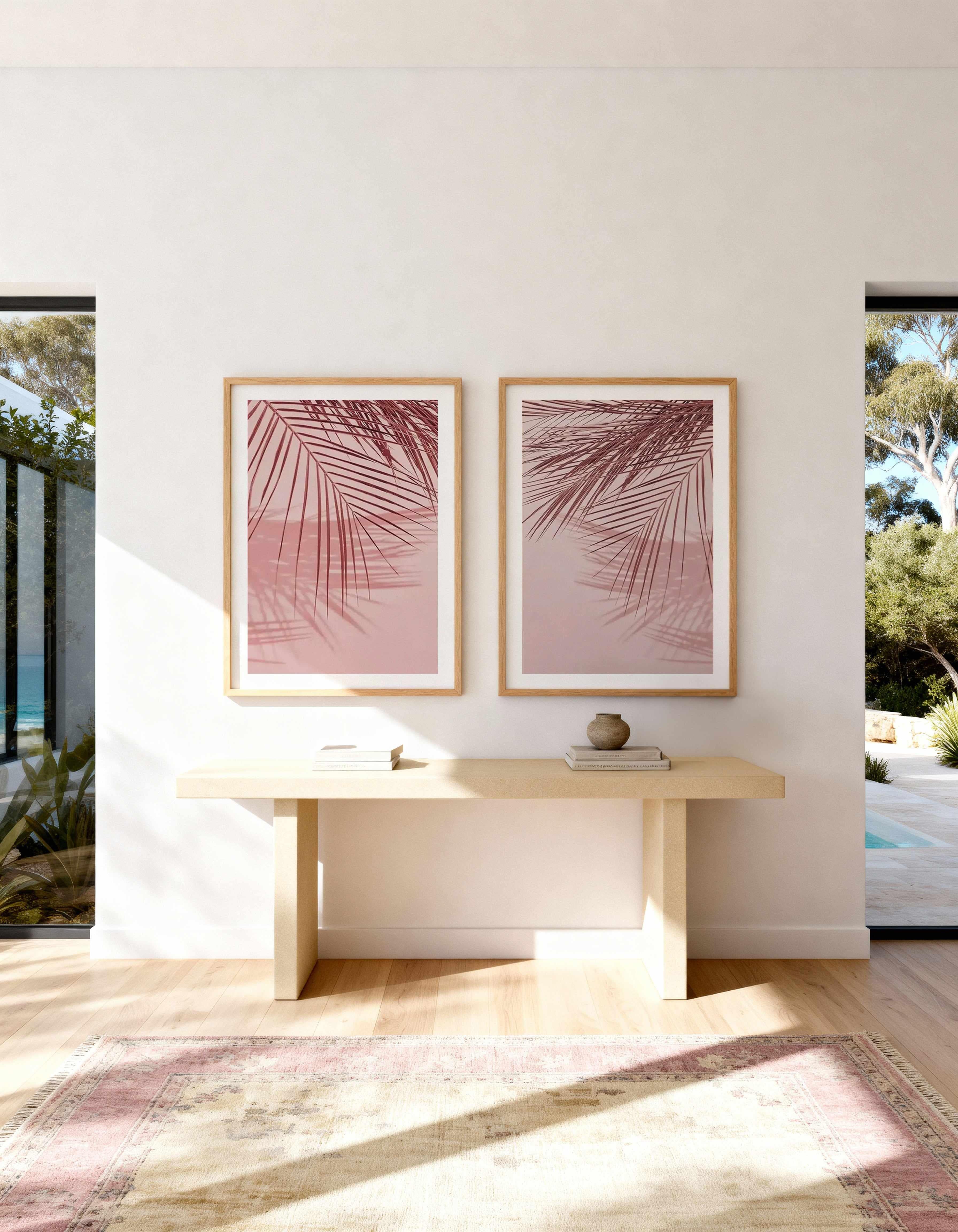 Ibiza Palms I & II Art Print Set of 2 | Matching Wall Art from Olive et Oriel where you can shop wallpaper and artworks online
