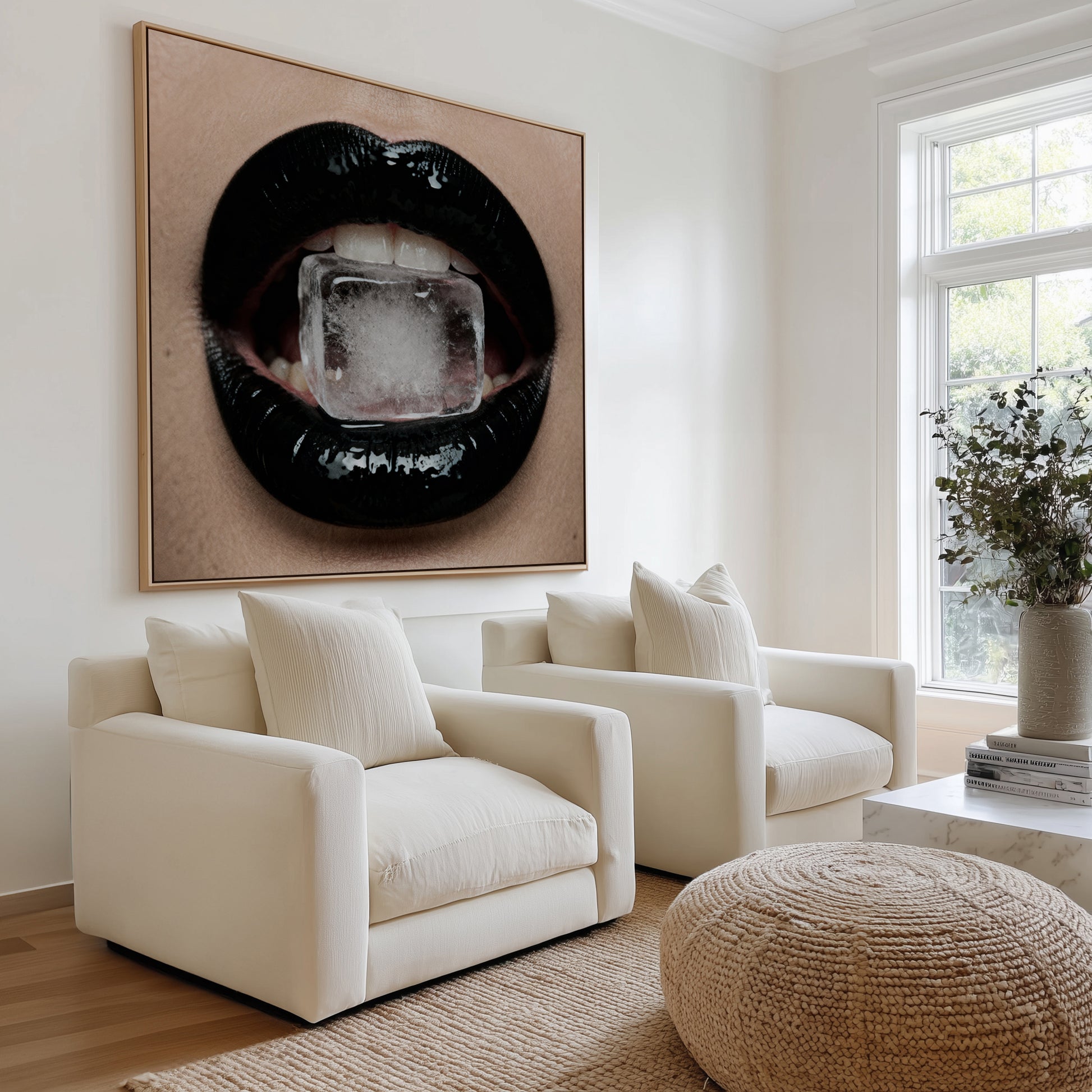 Ice Cold | Framed Canvas Art Print from Olive et Oriel where you can shop wallpaper and artworks online