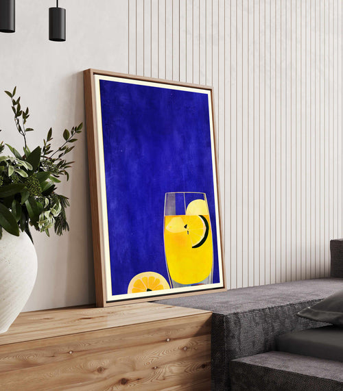 Ice Cold Lemonade By Bo Anderson | Framed Canvas Art Print